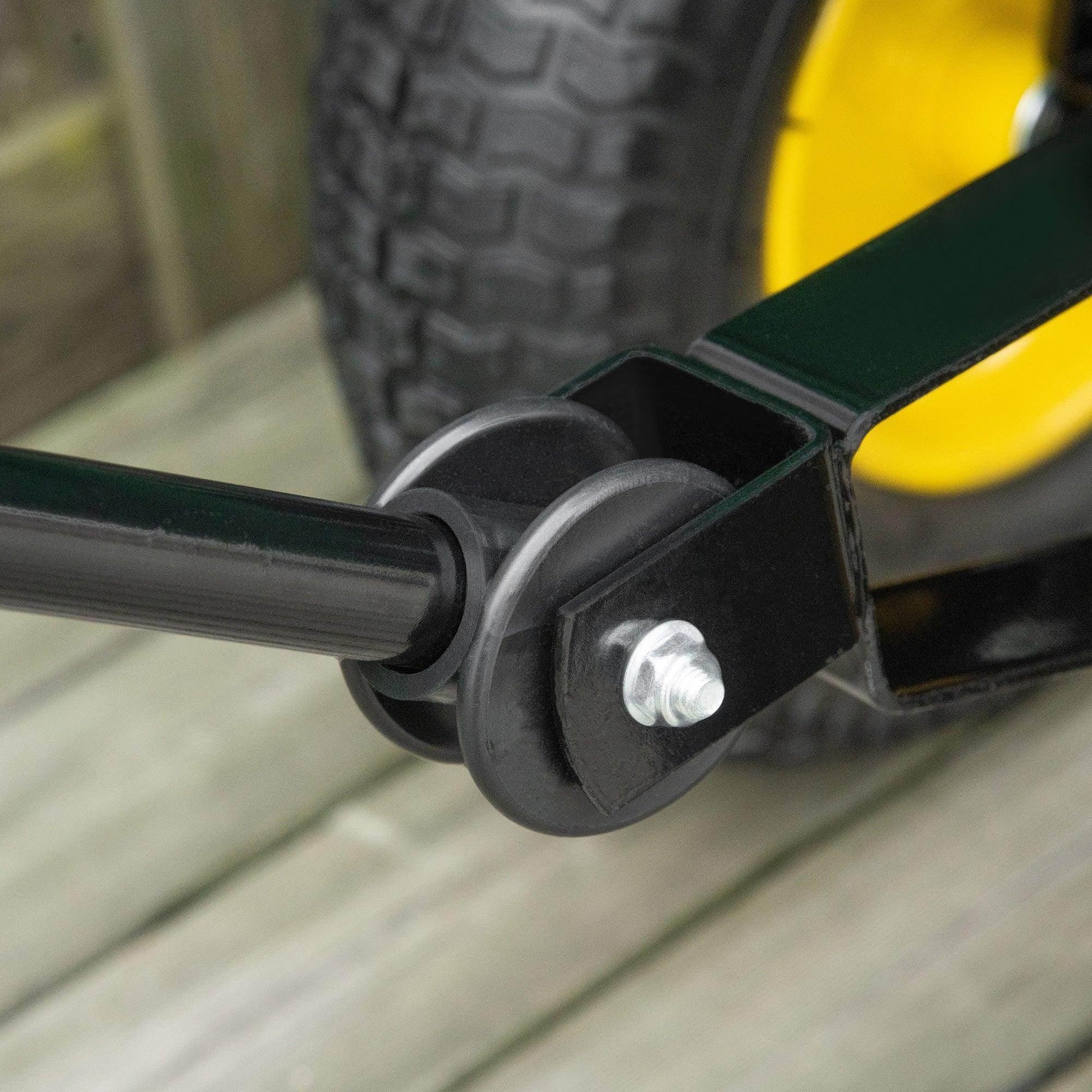 Outsunny Heavy Duty Garden Trolley - Green - ALL4U RETAILER LTD