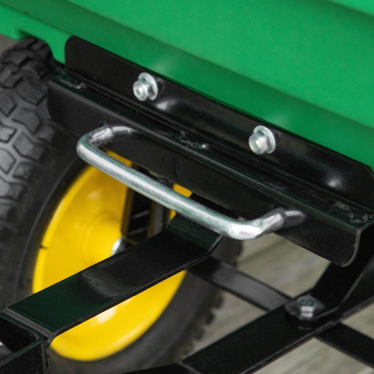 Outsunny Heavy Duty Garden Trolley - Green - ALL4U RETAILER LTD