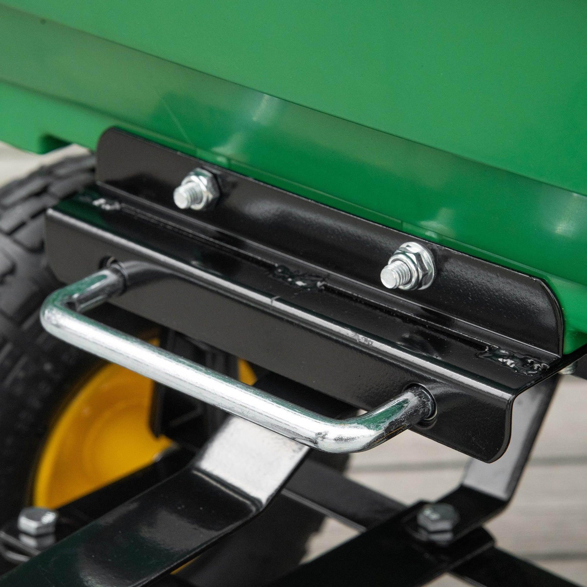 Outsunny Heavy Duty Green Garden Cart - 75L - 4 Wheel Trolley - ALL4U RETAILER LTD