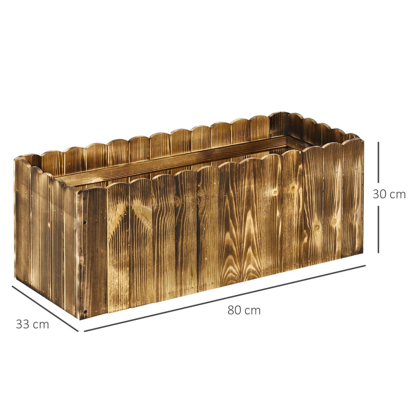 Outsunny Large Garden Planter Box - 80L - ALL4U RETAILER LTD