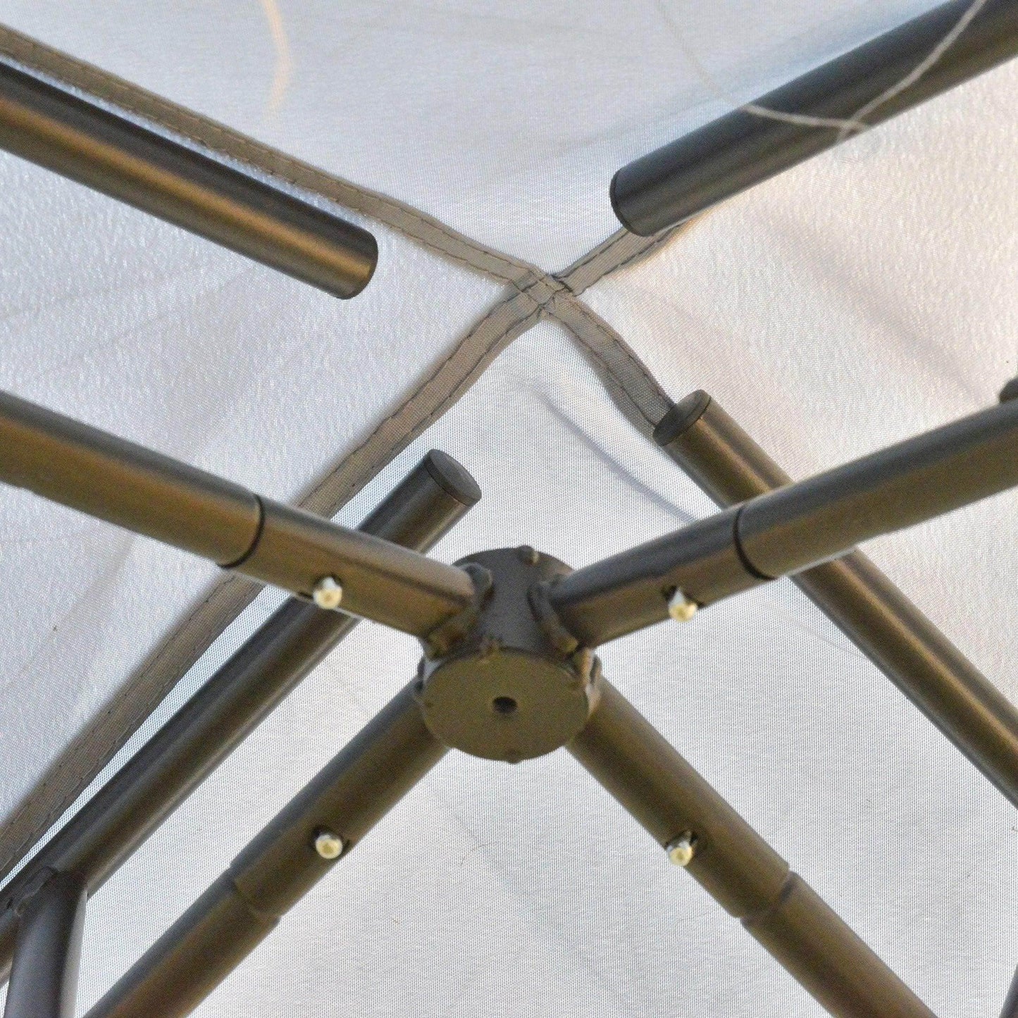 Outsunny Metal Gazebo - 3x3m Roof Tent - ALL4U RETAILER LTD