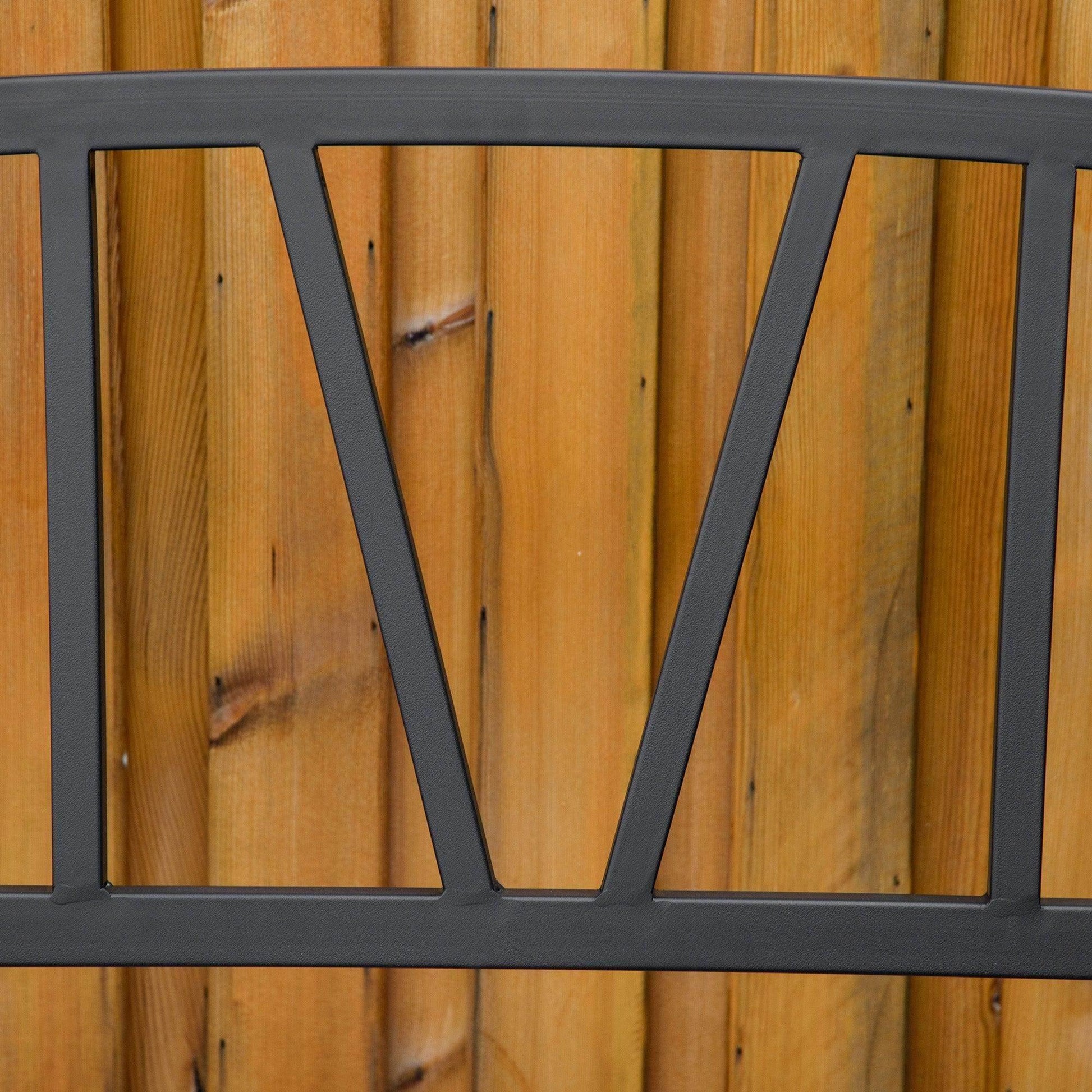 Outsunny Metal Loveseat for Patio - 2-Seater Garden Bench - ALL4U RETAILER LTD