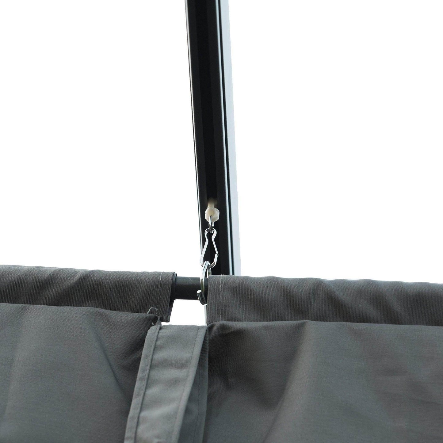 Outsunny Metal Pergola Gazebo - 4x3m - Retractable Canopy - ALL4U RETAILER LTD