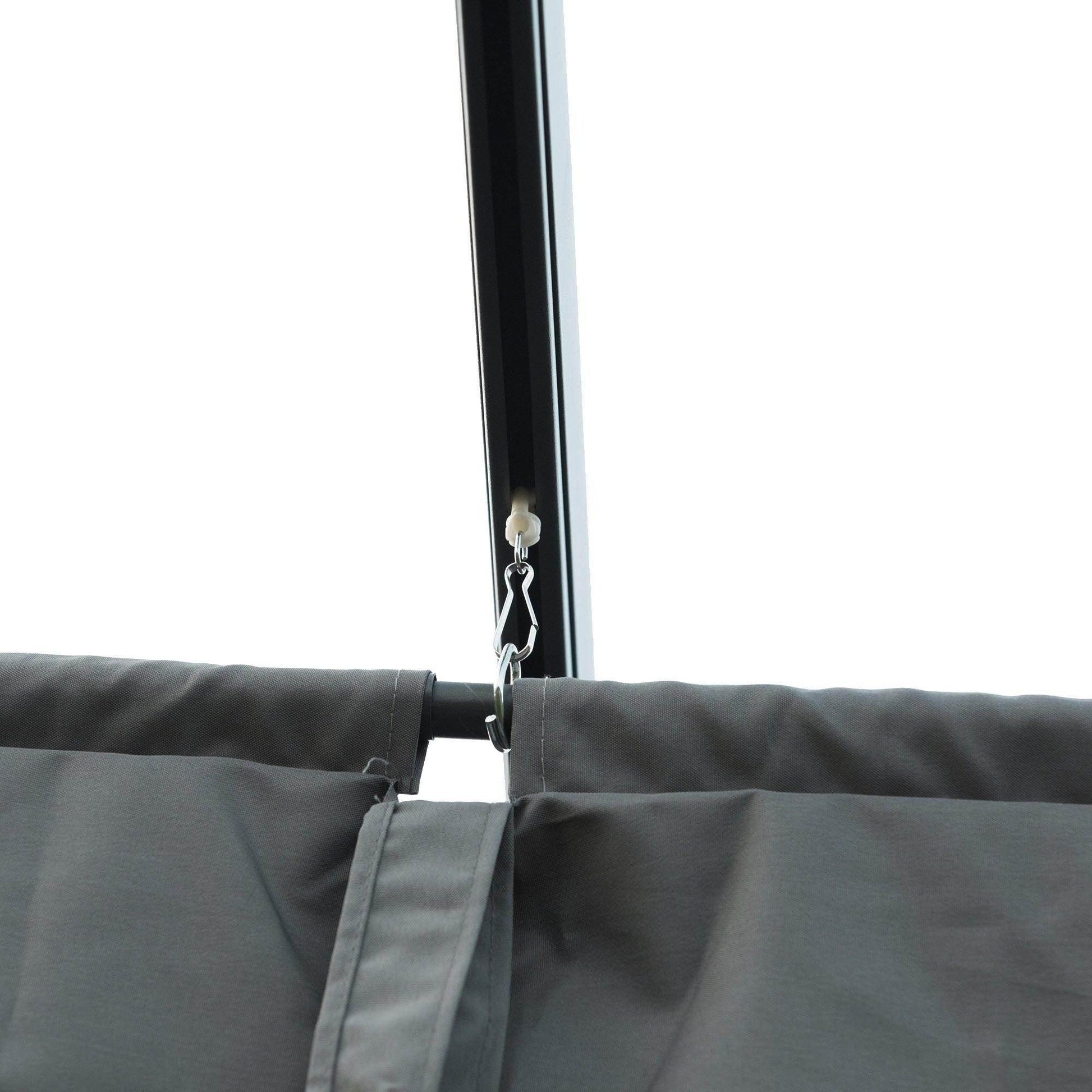 Outsunny Metal Pergola Gazebo - 4x3m - Retractable Canopy - ALL4U RETAILER LTD