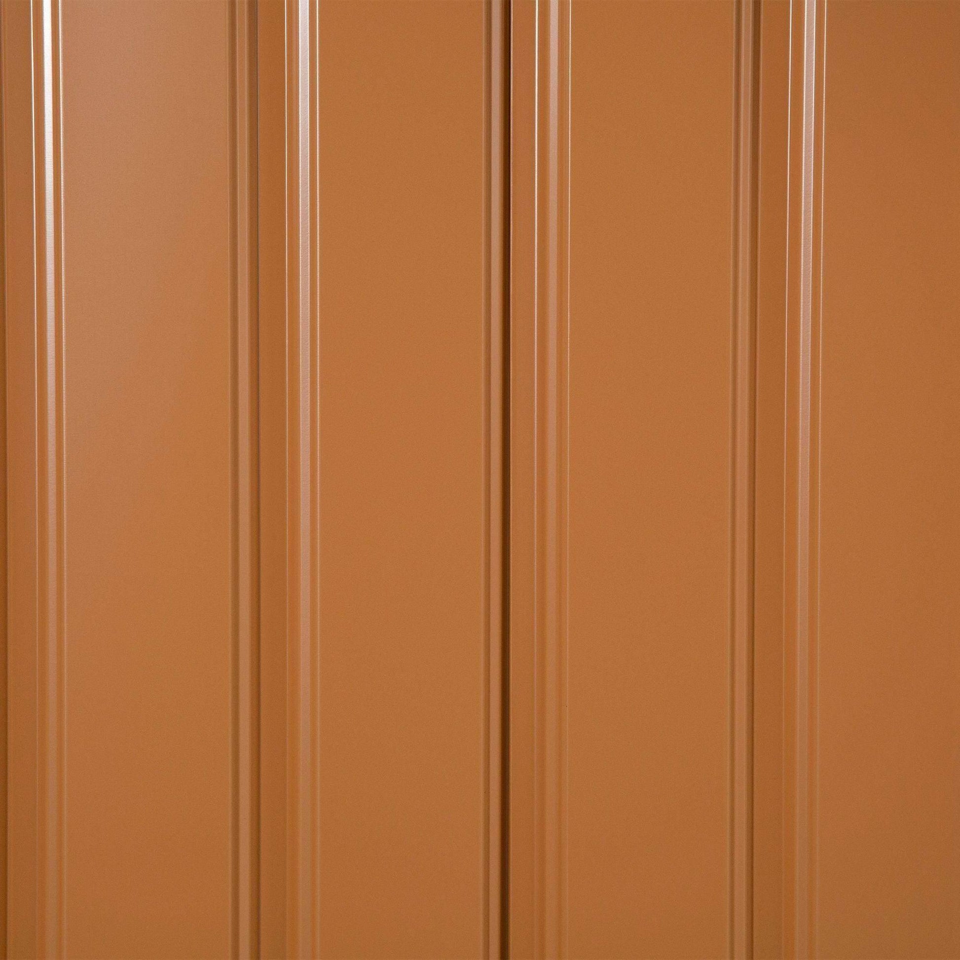 Outsunny Metal Tool Storage Shed with Sliding Doors - Yellow - ALL4U RETAILER LTD