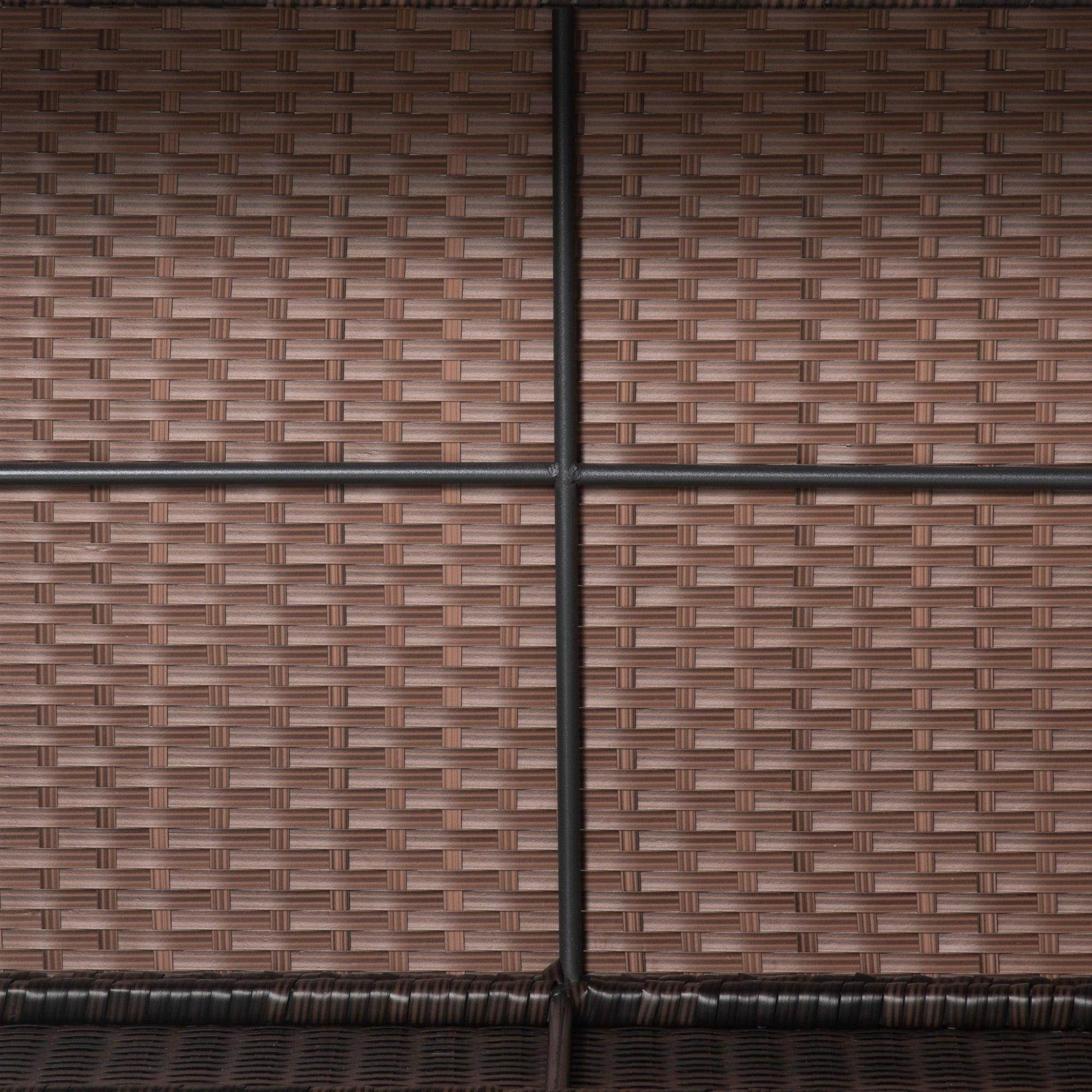 Outsunny Mixed Brown Rattan Coffee Table - ALL4U RETAILER LTD