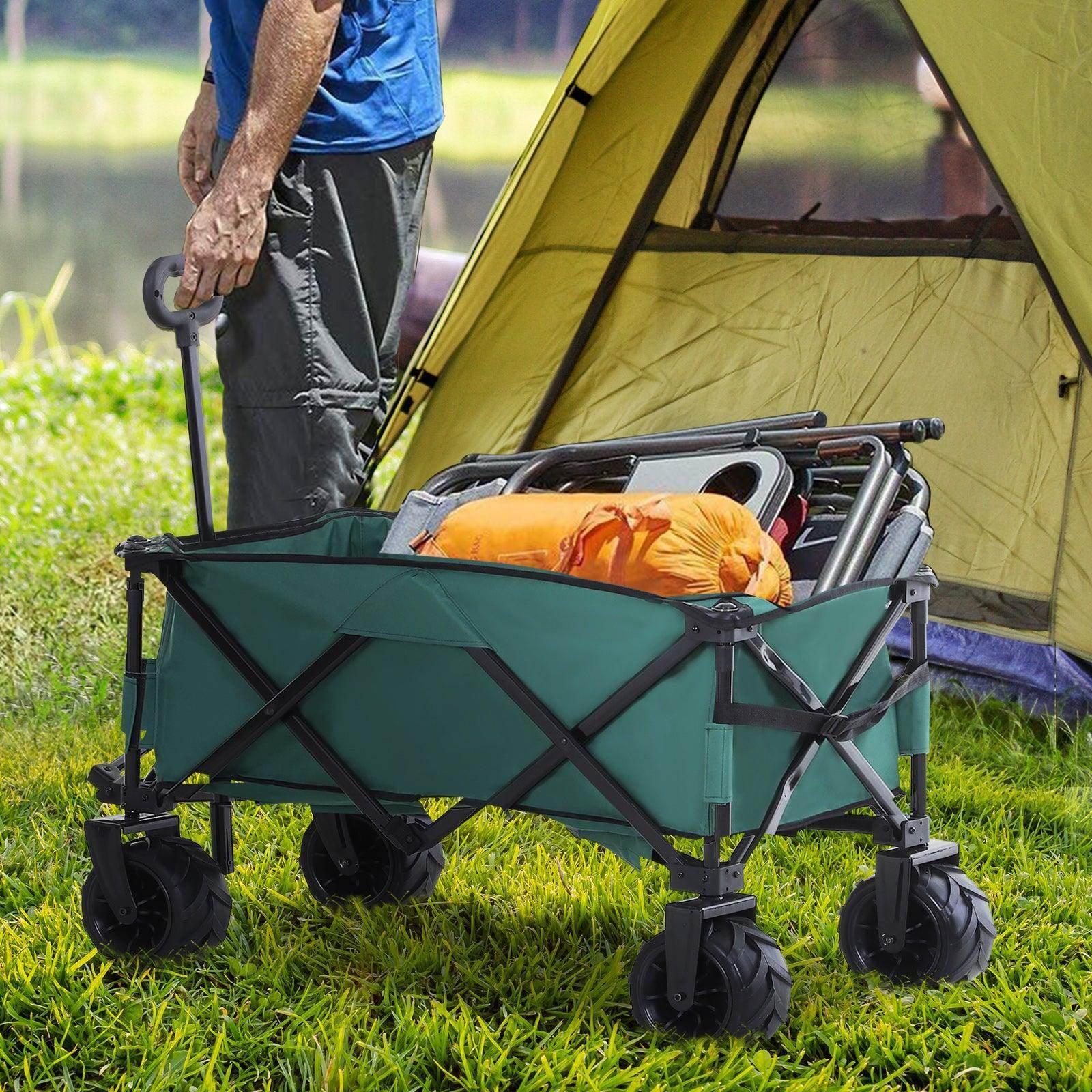 Outsunny Outdoor Cargo Wagon Trailer - Easy Transport - ALL4U RETAILER LTD