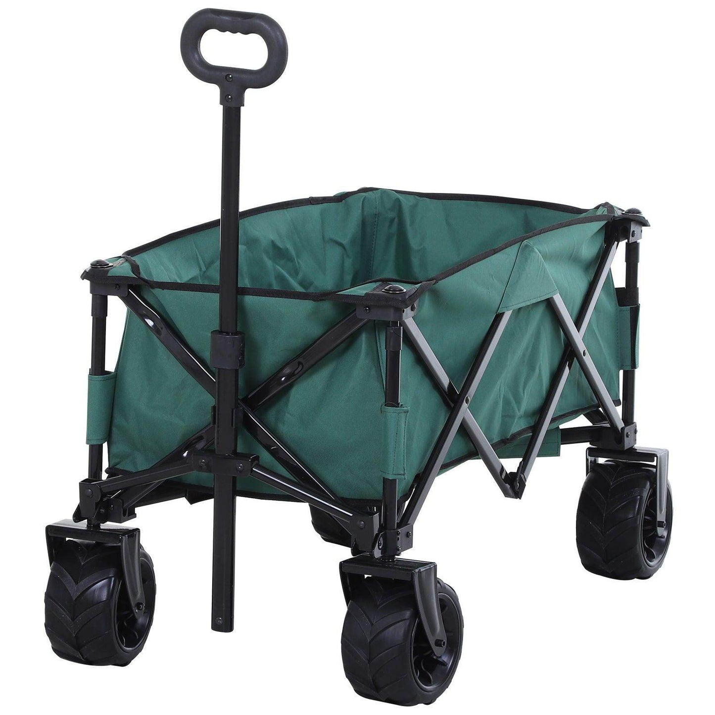 Outsunny Outdoor Cargo Wagon Trailer - Easy Transport - ALL4U RETAILER LTD