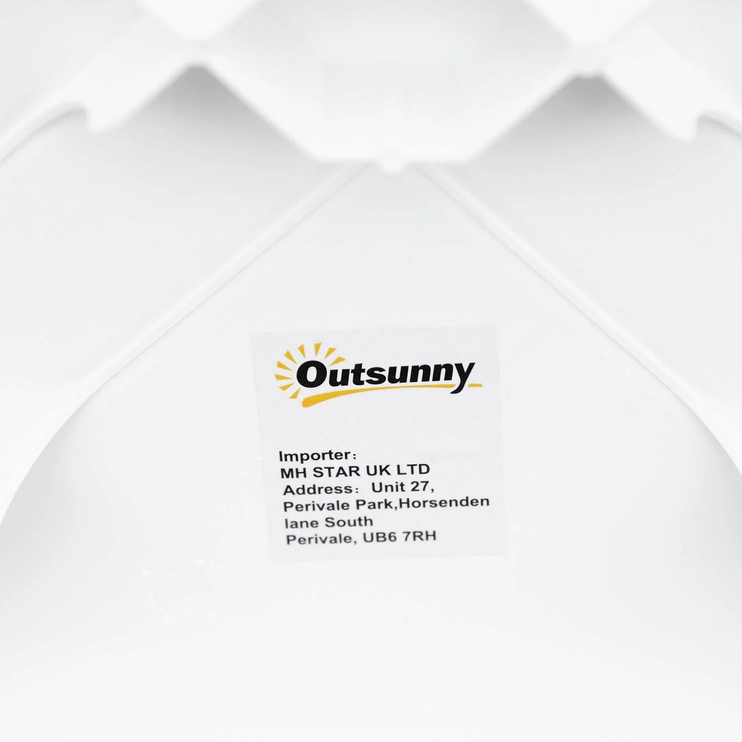 Outsunny Outdoor Coffee Table - White - ALL4U RETAILER LTD