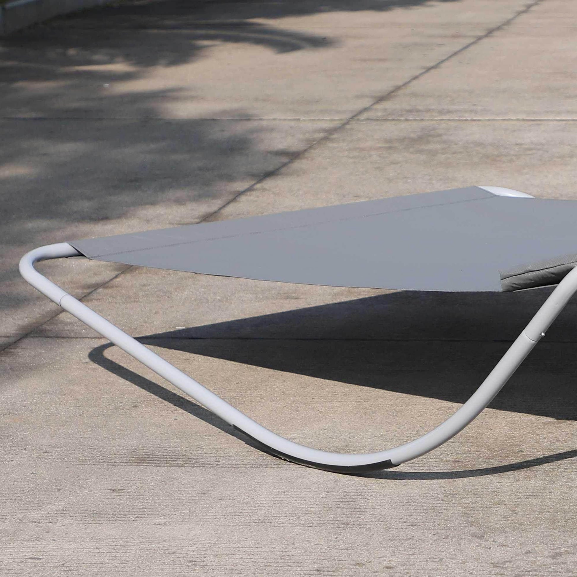 Outsunny Outdoor Double Rocking Bed Hammock in Grey - ALL4U RETAILER LTD