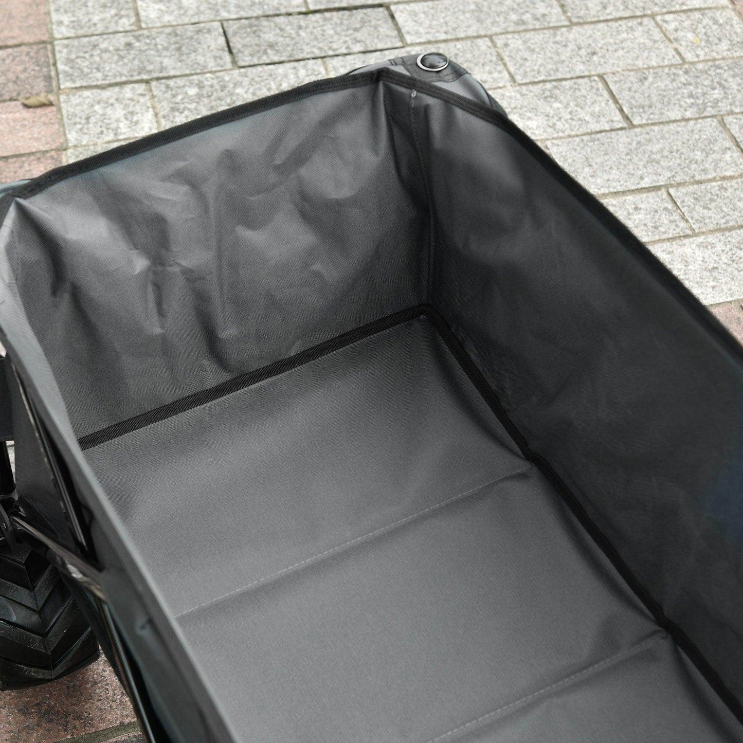 Outsunny Outdoor Folding Cargo Wagon - Dark Grey - ALL4U RETAILER LTD