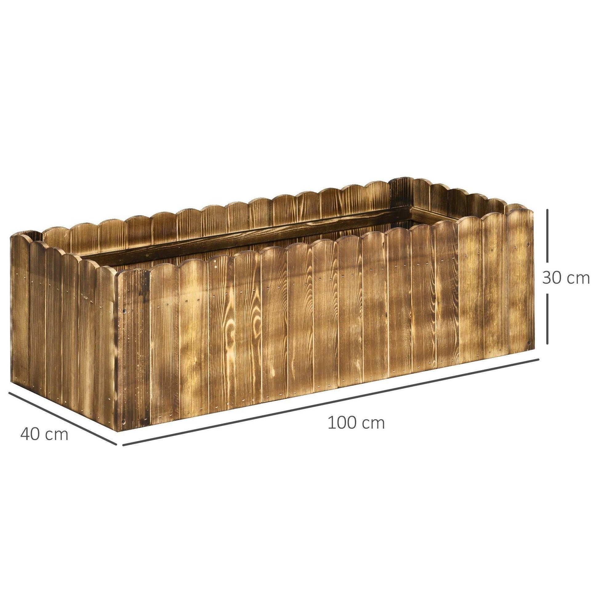Outsunny Outdoor Garden Flower Raised Bed - ALL4U RETAILER LTD