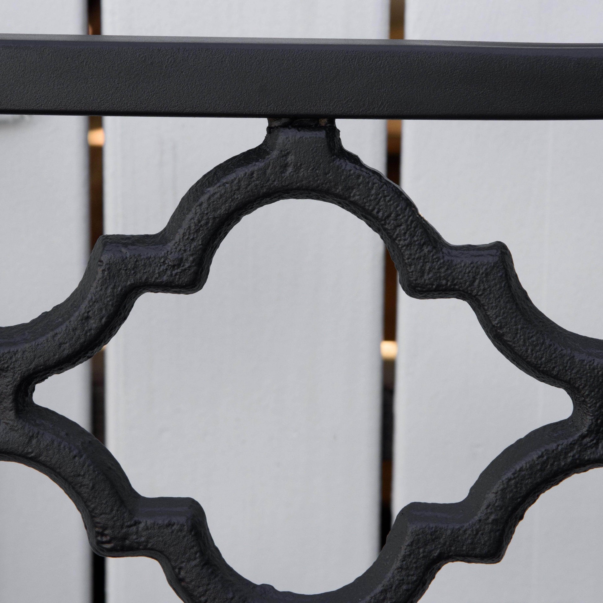Outsunny Outdoor Garden Loveseat Bench Cast Iron Antique Park Chair - ALL4U RETAILER LTD