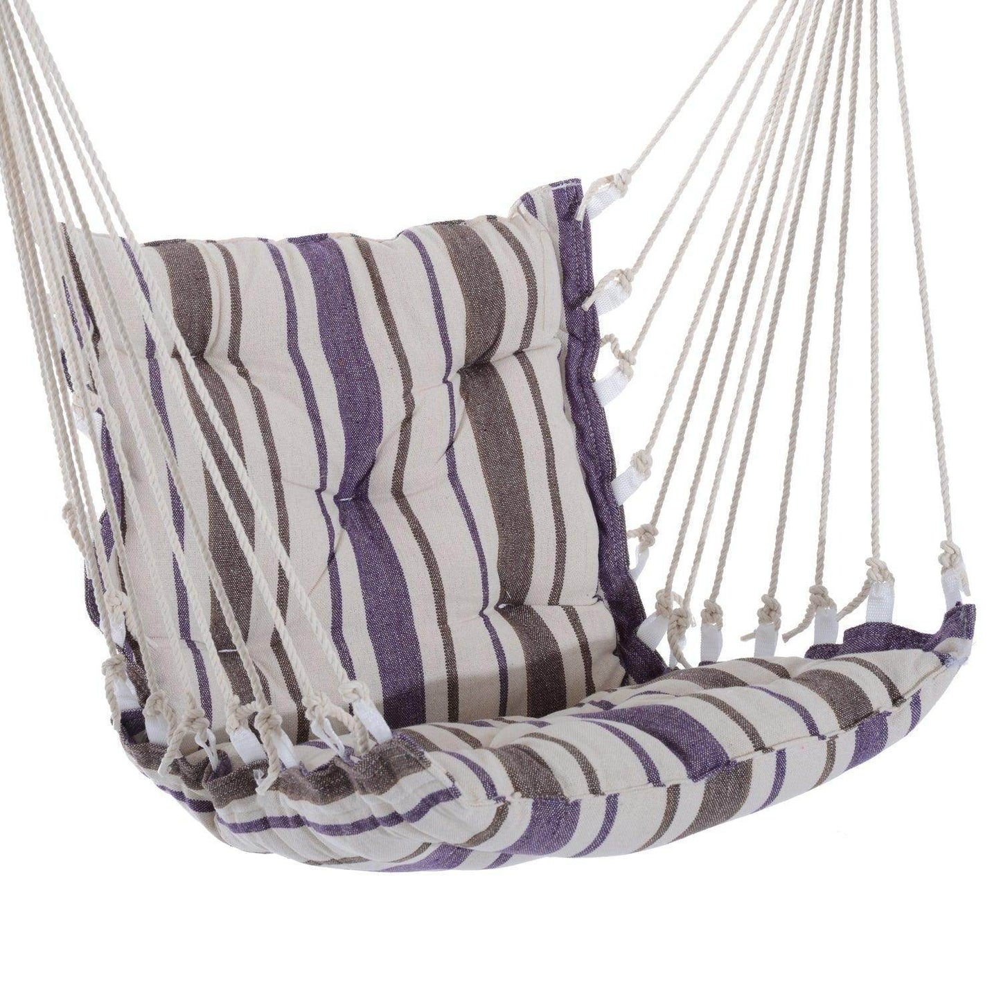 Outsunny Outdoor Hanging Hammock Swing Seat in Brown - ALL4U RETAILER LTD