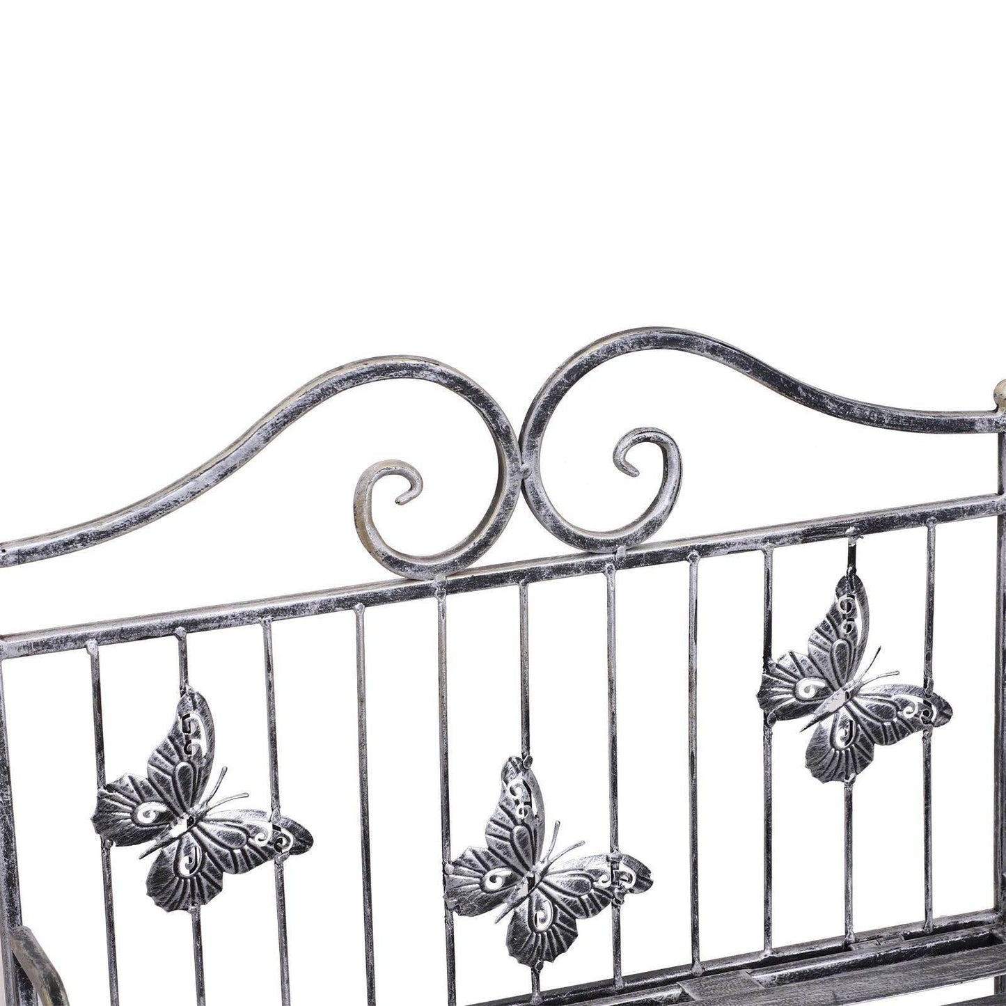 Outsunny Outdoor Plant Stand Display Rack - 3-Tier Metal Flower Holder - ALL4U RETAILER LTD