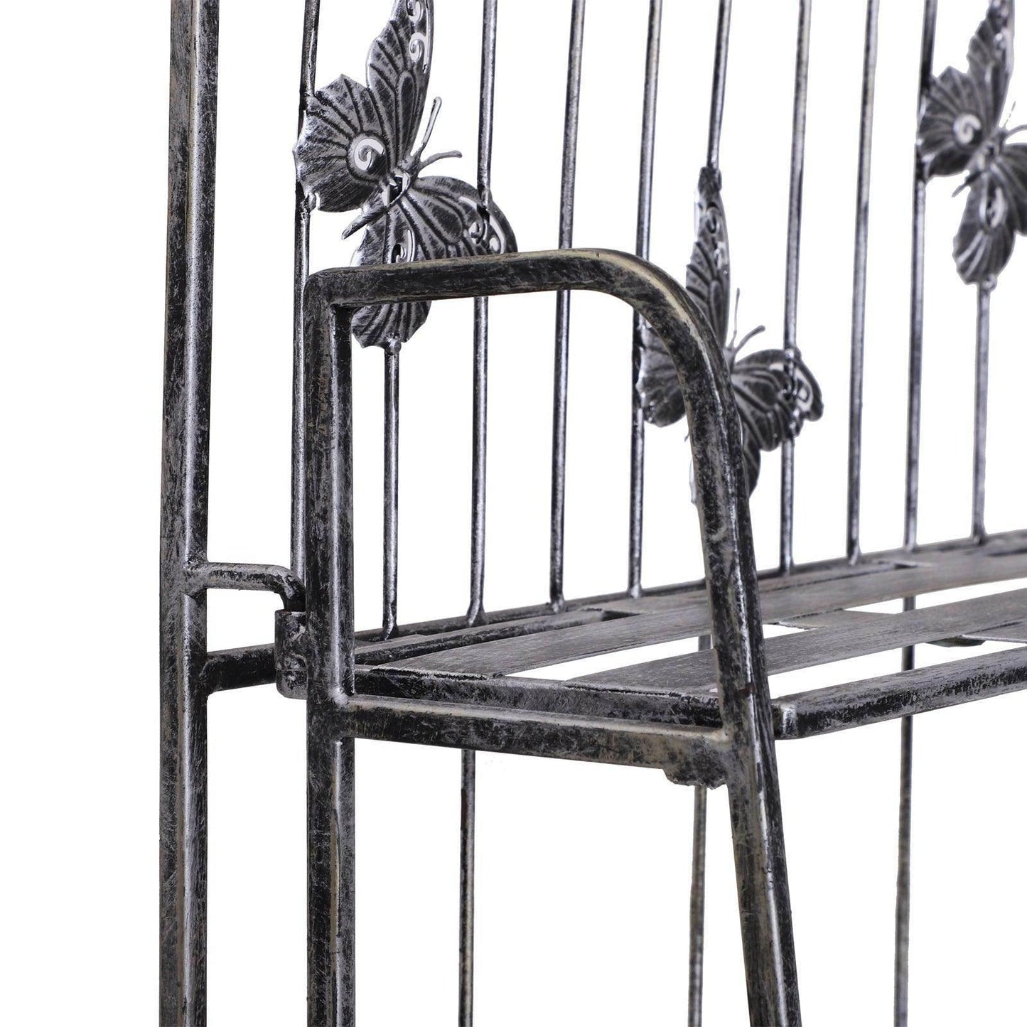 Outsunny Outdoor Plant Stand Display Rack - 3-Tier Metal Flower Holder - ALL4U RETAILER LTD