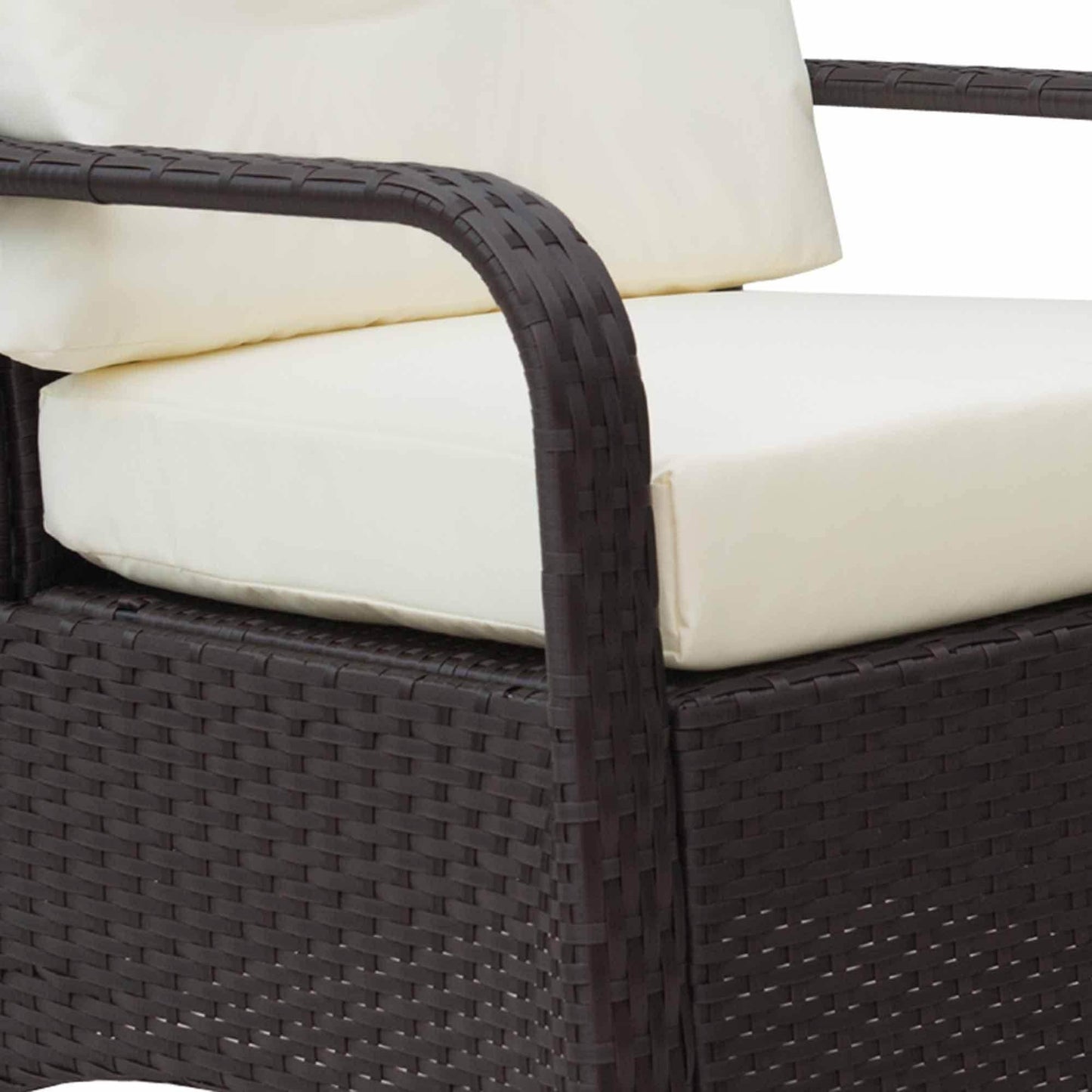 Outsunny Outdoor Rattan Bistro Set with Cover - ALL4U RETAILER LTD