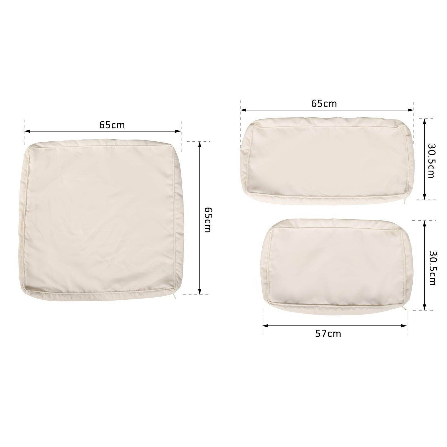 Outsunny Outdoor Rattan Sofa Cushion Cover - Replacement - ALL4U RETAILER LTD