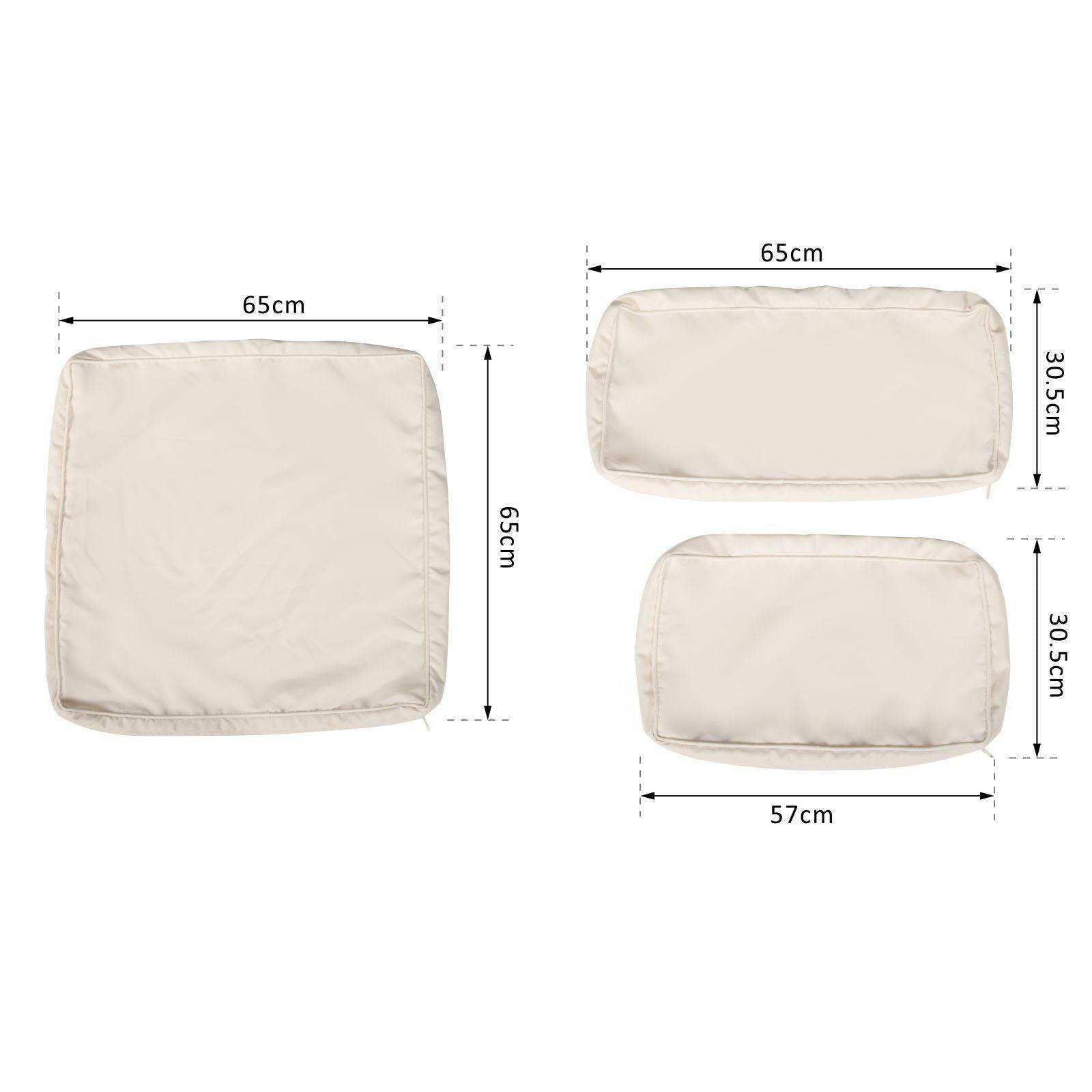 Outsunny Outdoor Rattan Sofa Cushion Cover - Replacement - ALL4U RETAILER LTD