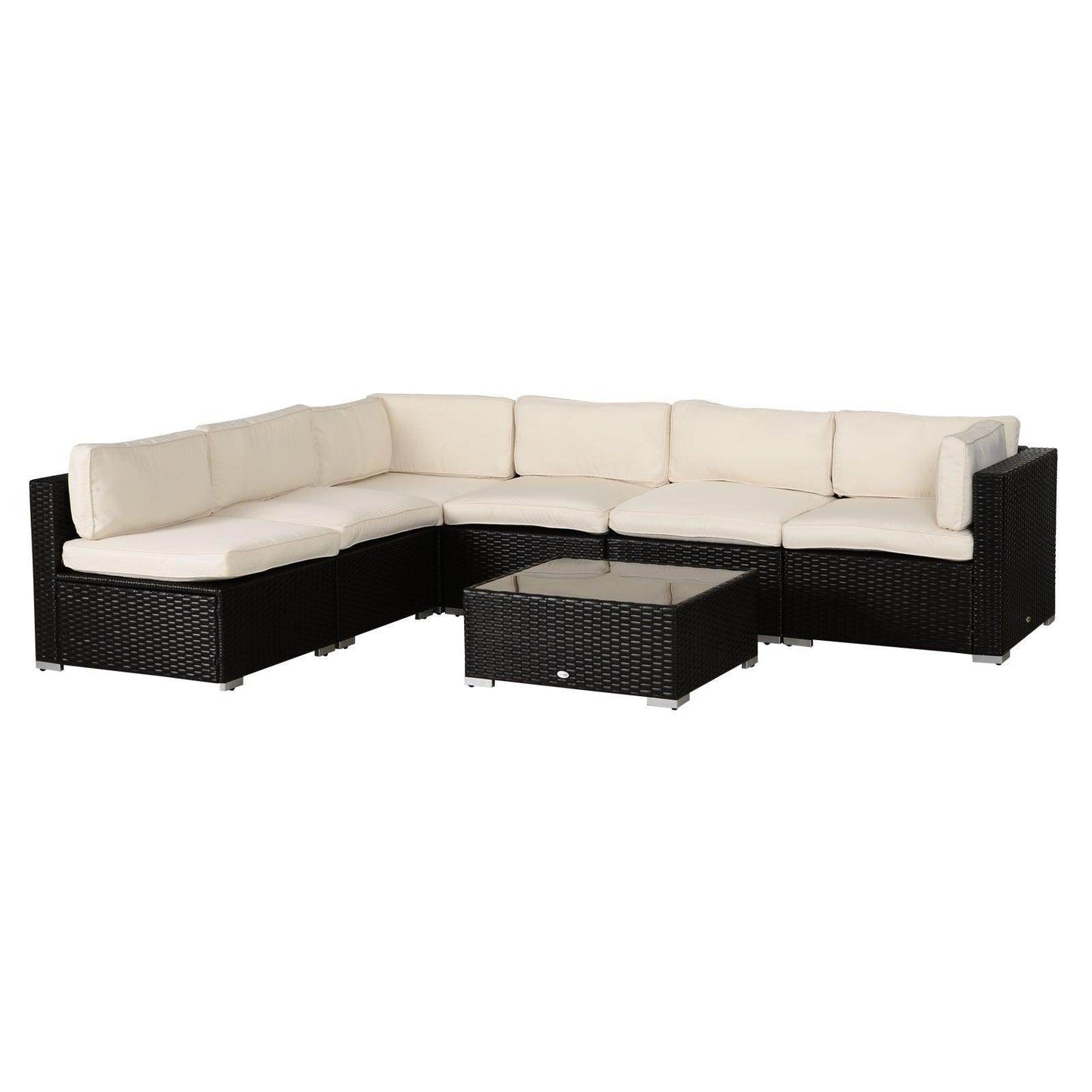 Outsunny Outdoor Rattan Sofa Cushion Cover - Replacement - ALL4U RETAILER LTD