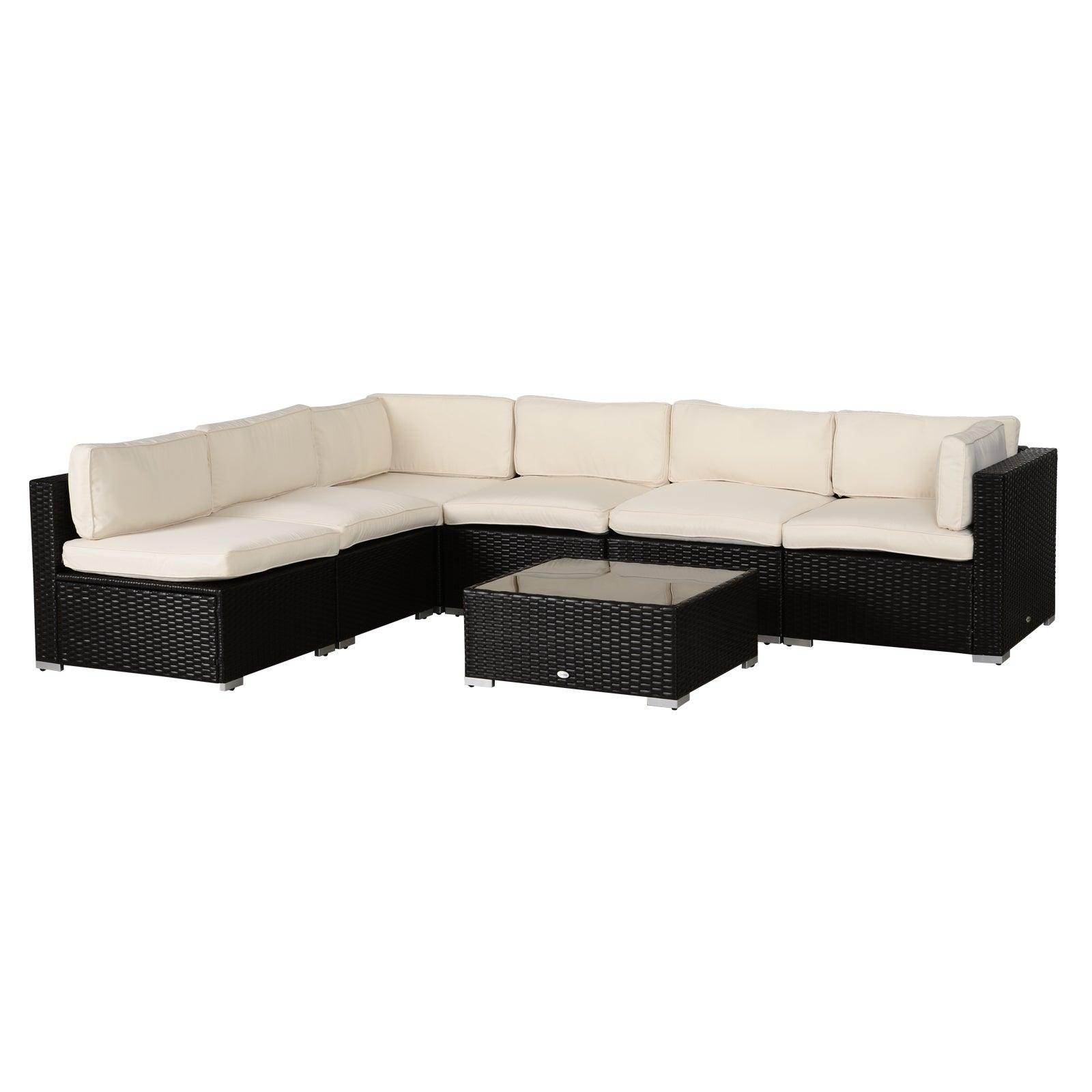 Outsunny Outdoor Rattan Sofa Cushion Cover - Replacement - ALL4U RETAILER LTD