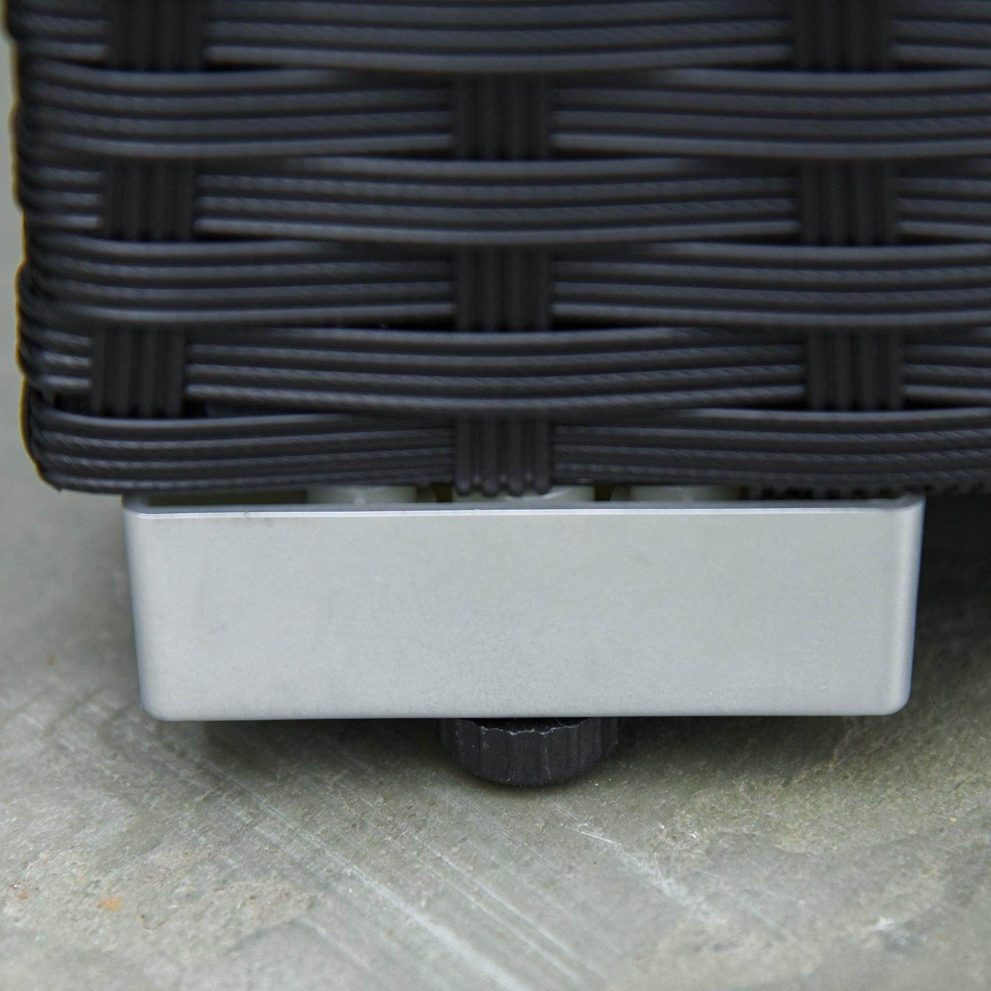 Outsunny Outdoor Rattan Sofa Set - Black - ALL4U RETAILER LTD