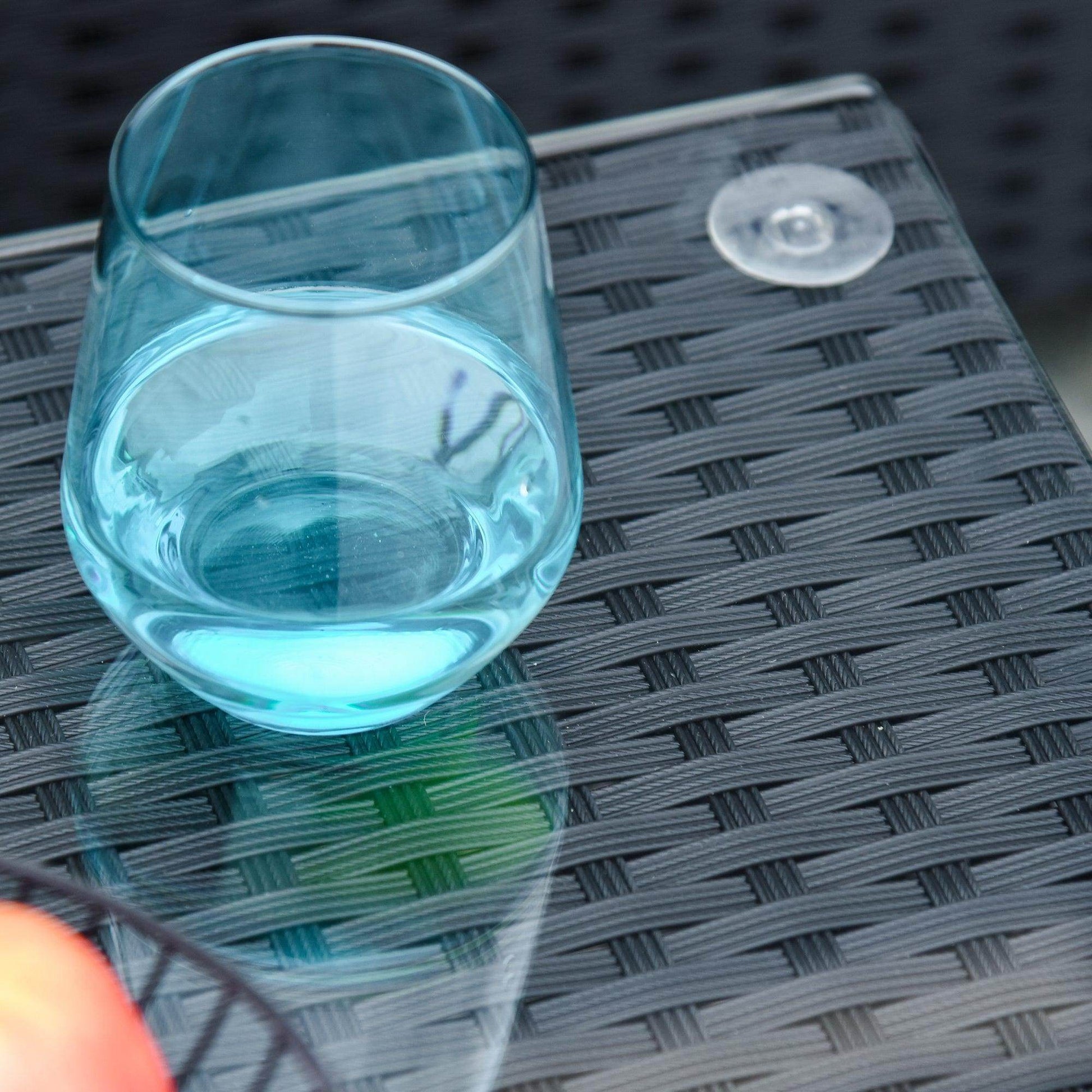 Outsunny Outdoor Rattan Sofa Set - Black - ALL4U RETAILER LTD