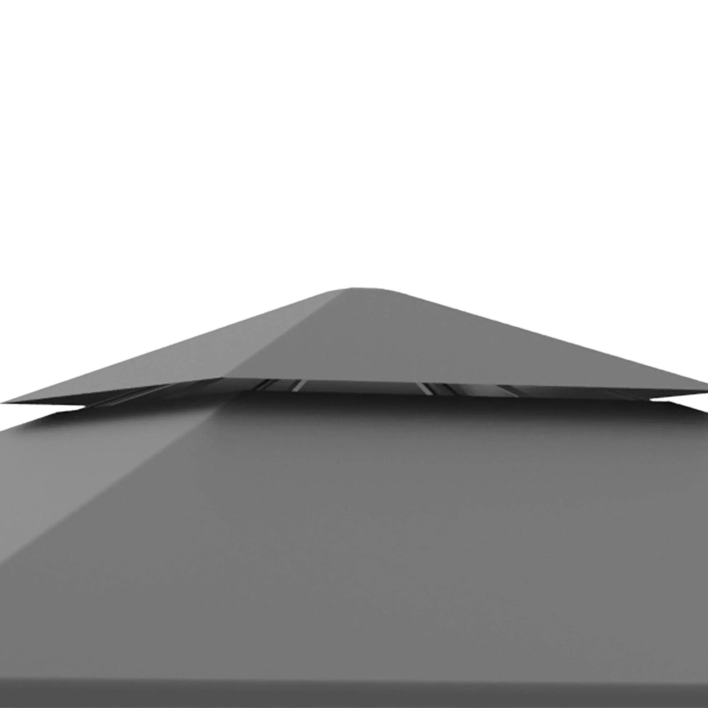 Outsunny Outdoor Steel Gazebo - Grey - ALL4U RETAILER LTD