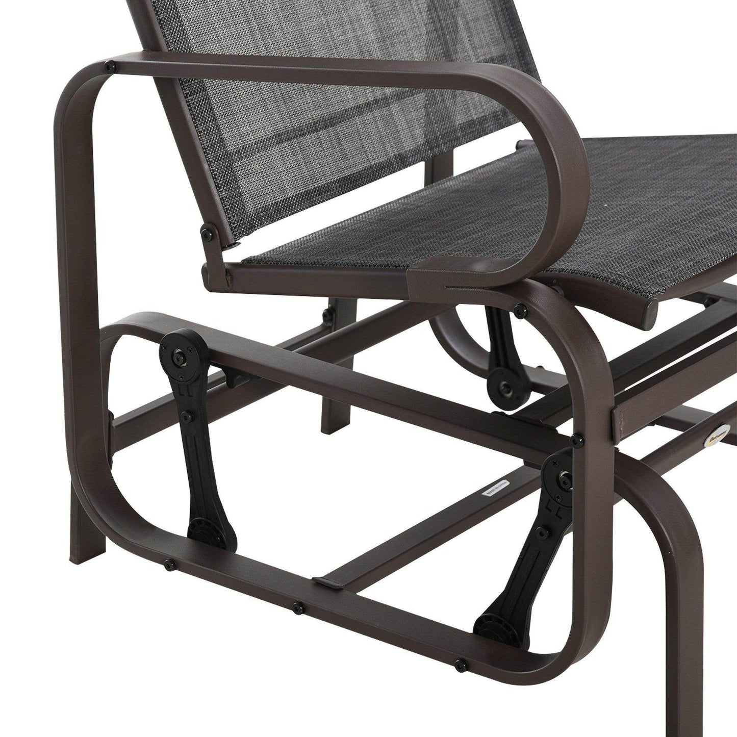 Outsunny Outdoor Swing Chair Set with Tea Table - Patio Furniture - ALL4U RETAILER LTD