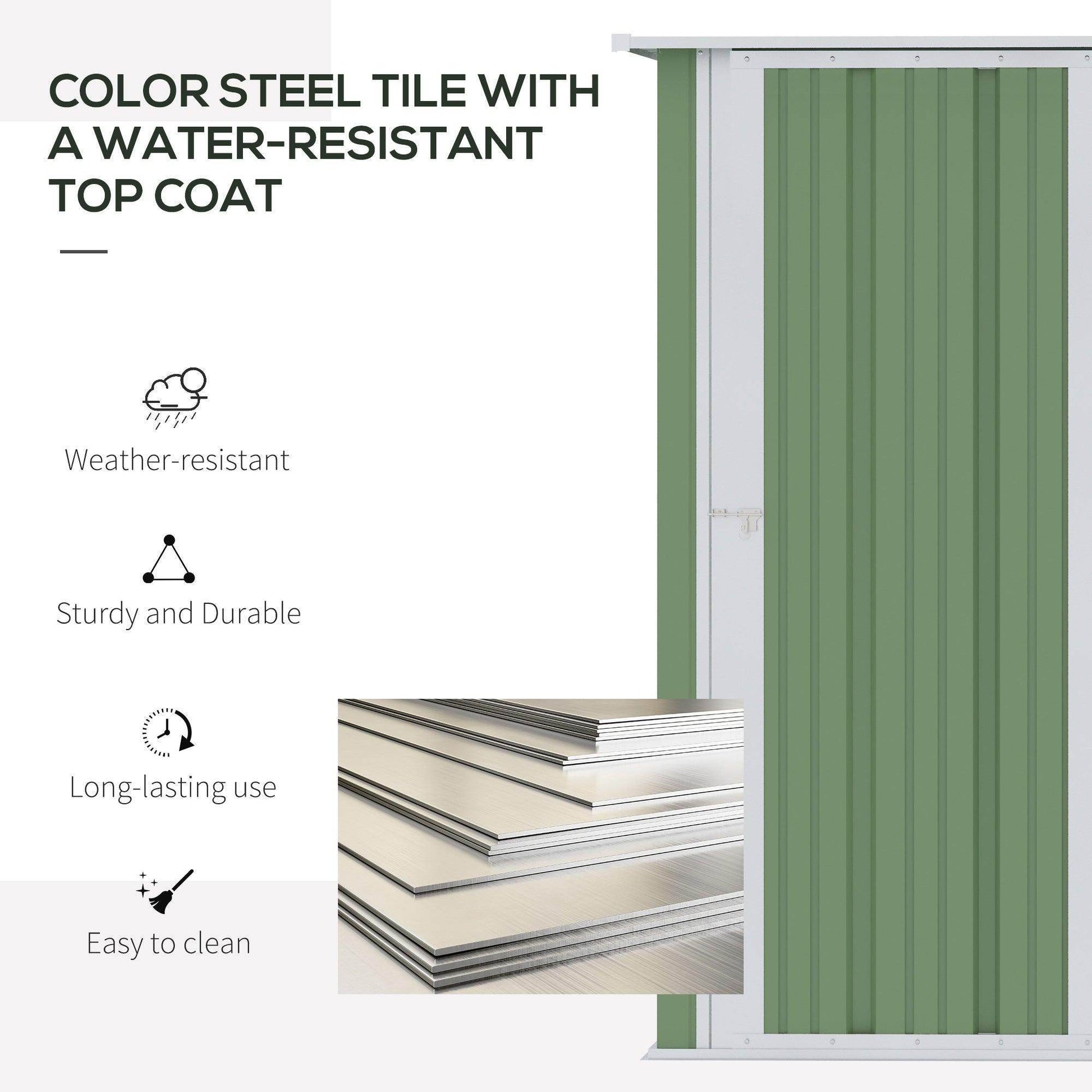 Outsunny Outdoor Tool Shed with Lockable Door - ALL4U RETAILER LTD