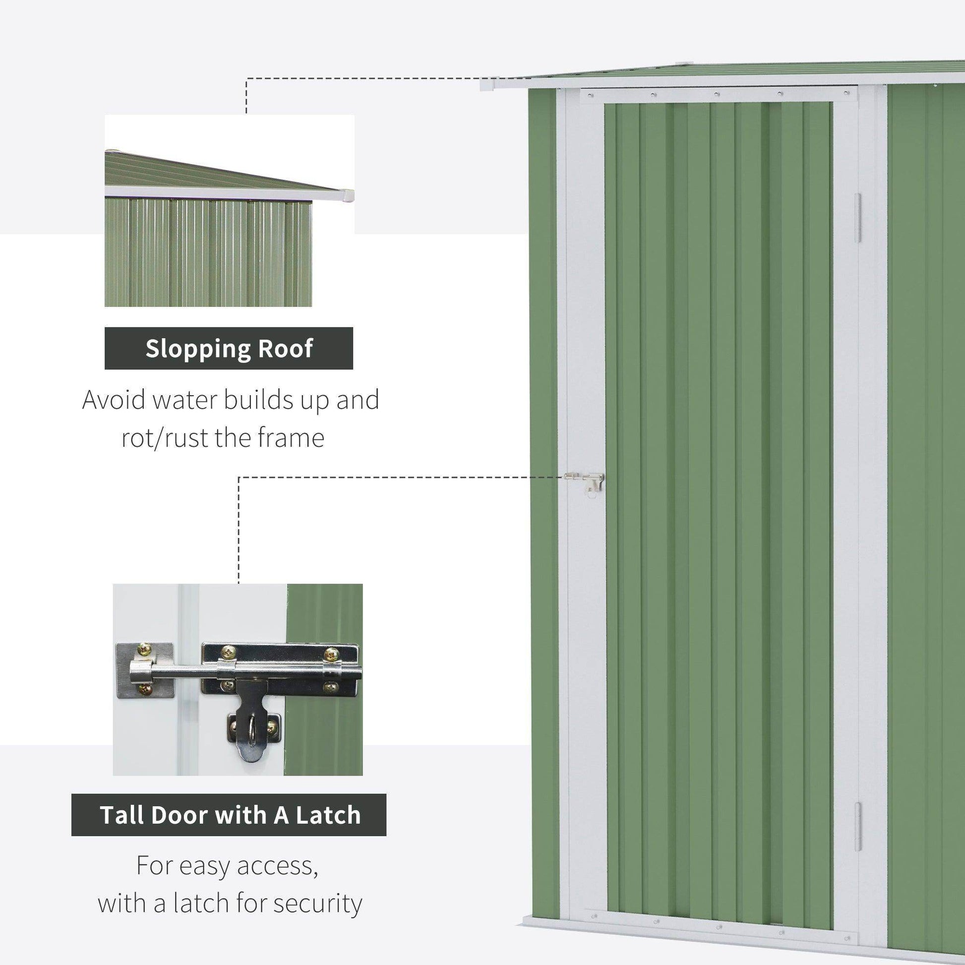 Outsunny Outdoor Tool Shed with Lockable Door - ALL4U RETAILER LTD