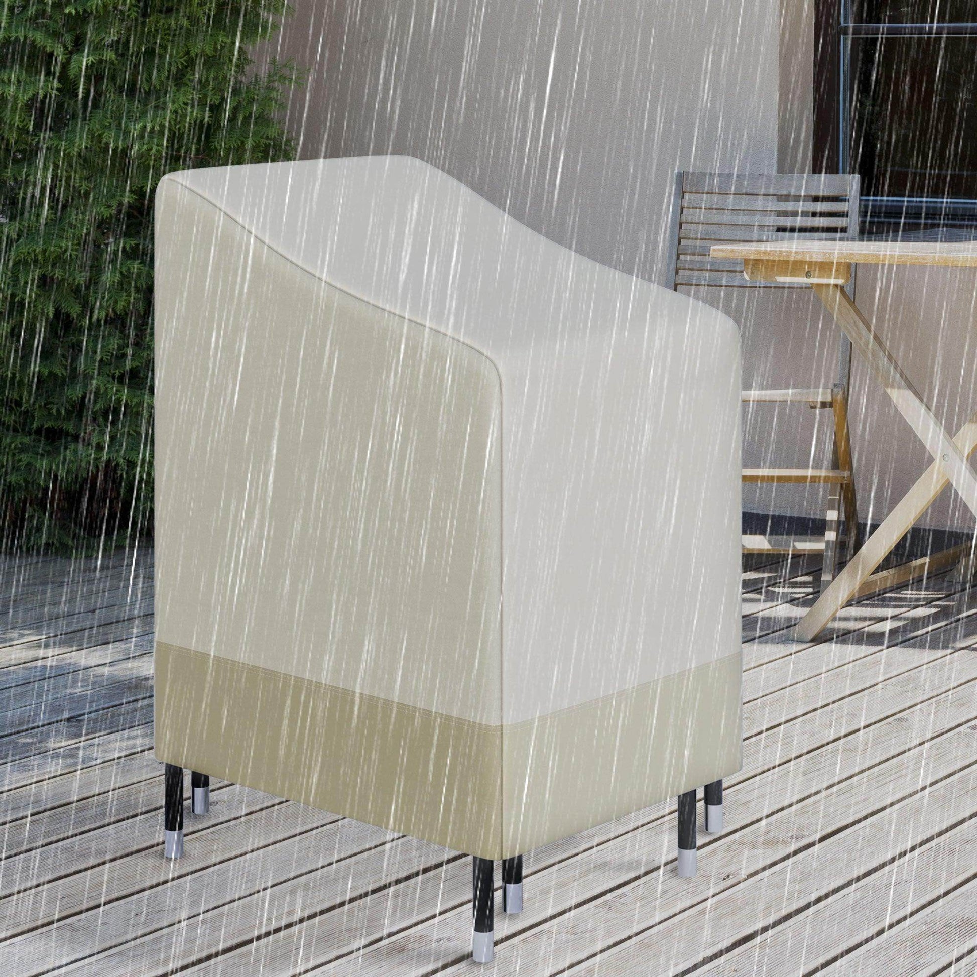 Outsunny Outdoor Waterproof Furniture Cover for Wicker Chairs - ALL4U RETAILER LTD