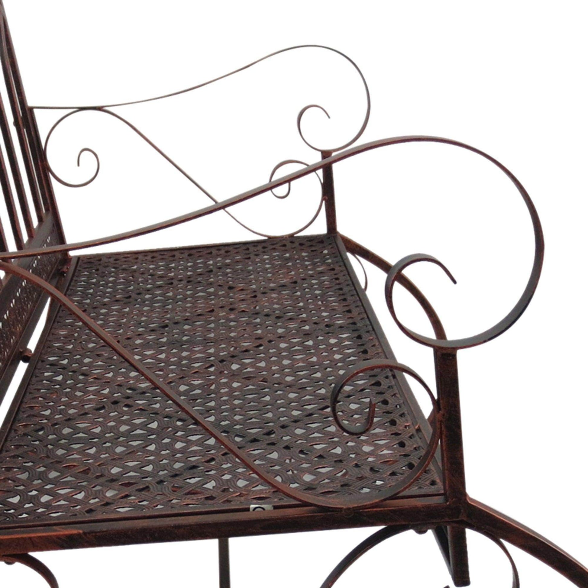 Outsunny Park Bench Swing Chair - Bronze - ALL4U RETAILER LTD