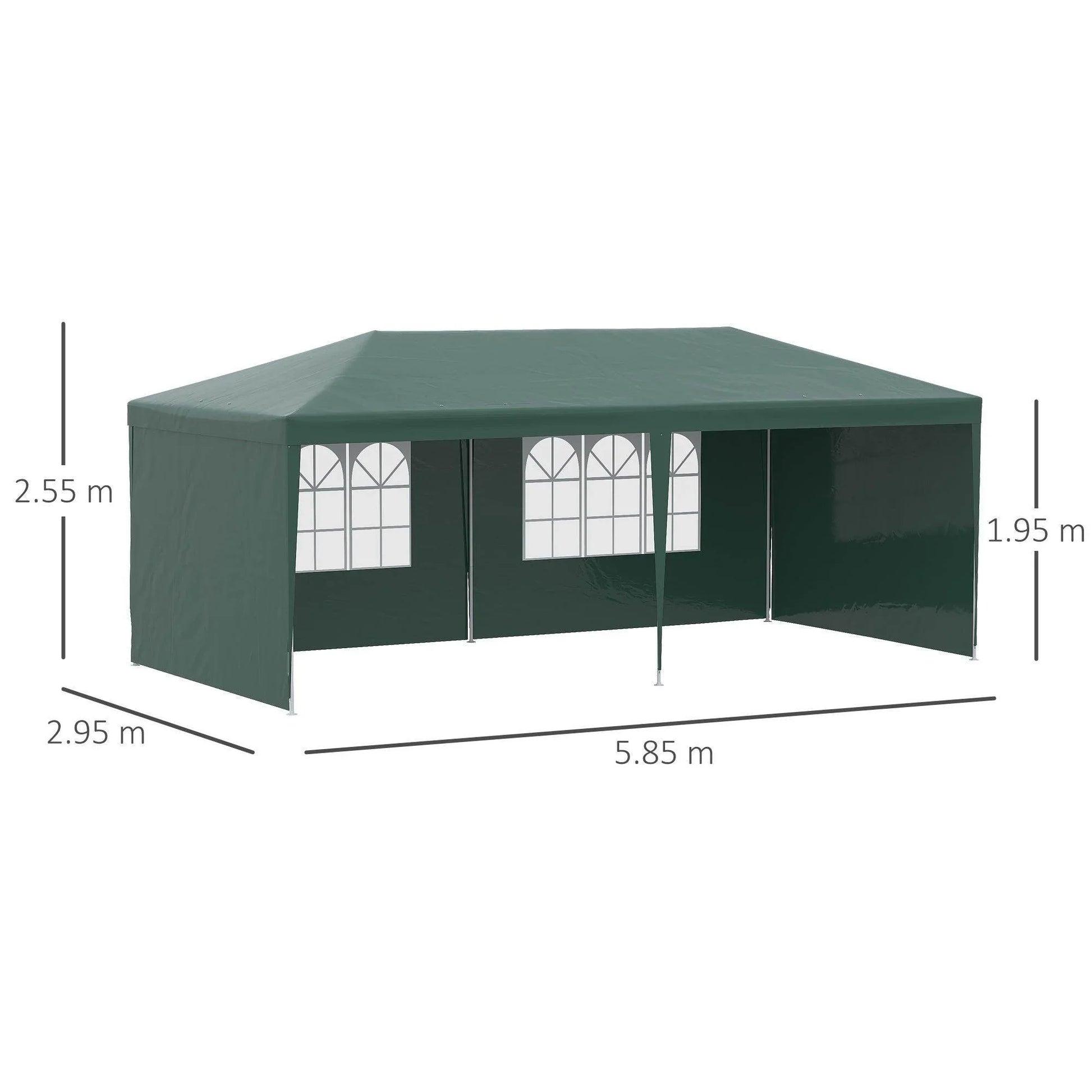 Outsunny Party Tent - 6x3m Outdoor Canopy - ALL4U RETAILER LTD