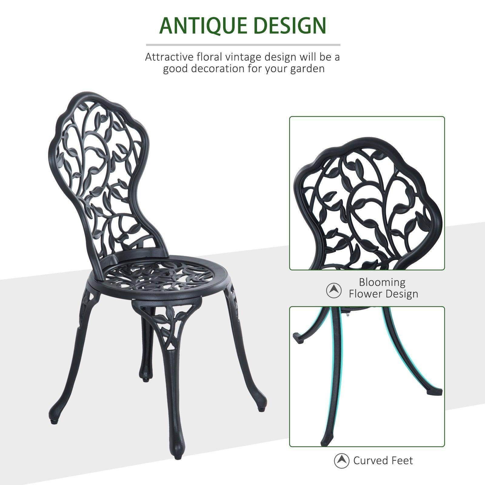 Outsunny Patio Bistro Set - Outdoor Dining - ALL4U RETAILER LTD