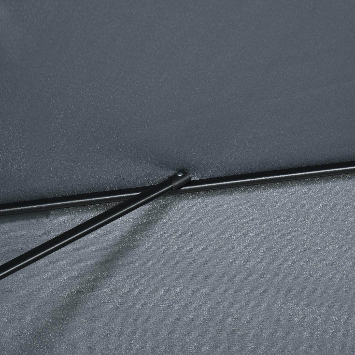 Outsunny Patio Umbrella 3x2m - Dark Grey - ALL4U RETAILER LTD