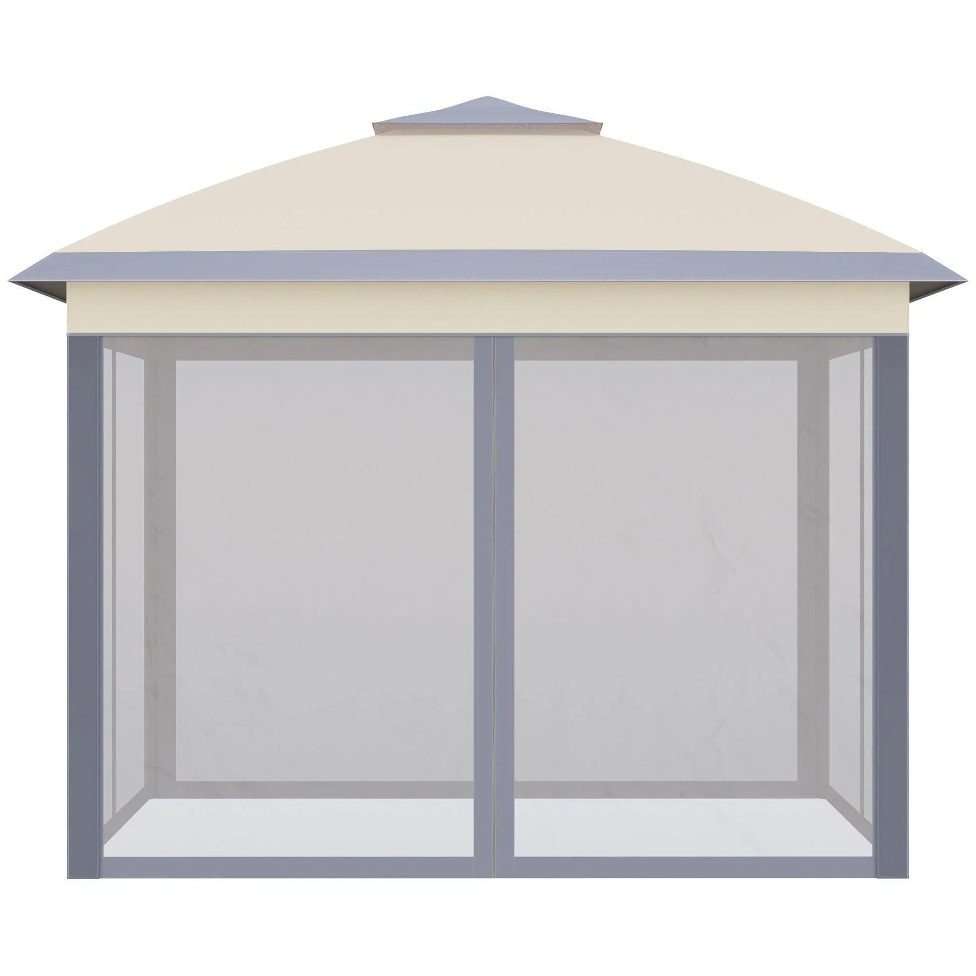 Outsunny Pop Up Canopy Tent with Mesh Sidewalls - ALL4U RETAILER LTD