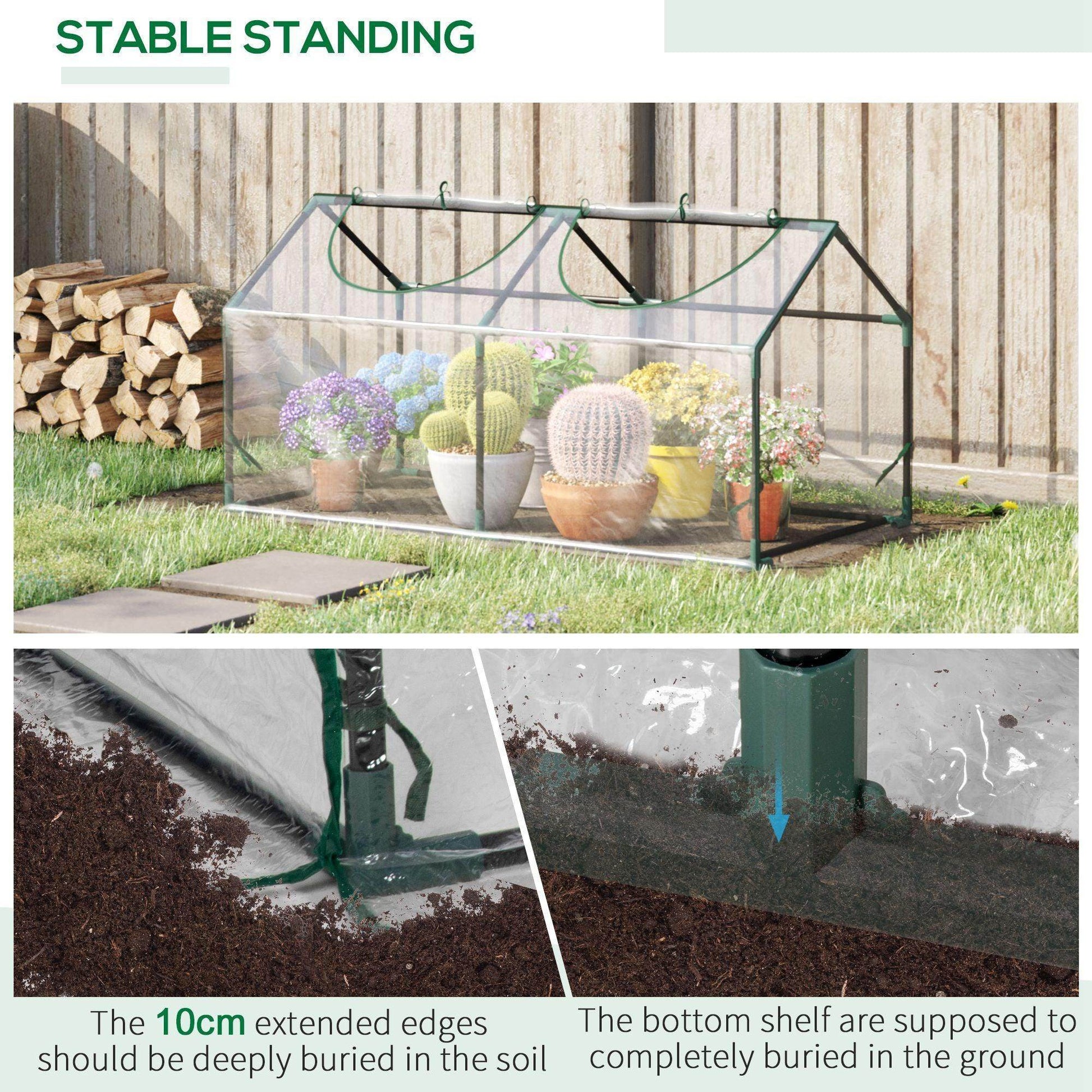 Outsunny Portable Greenhouse for Garden - ALL4U RETAILER LTD