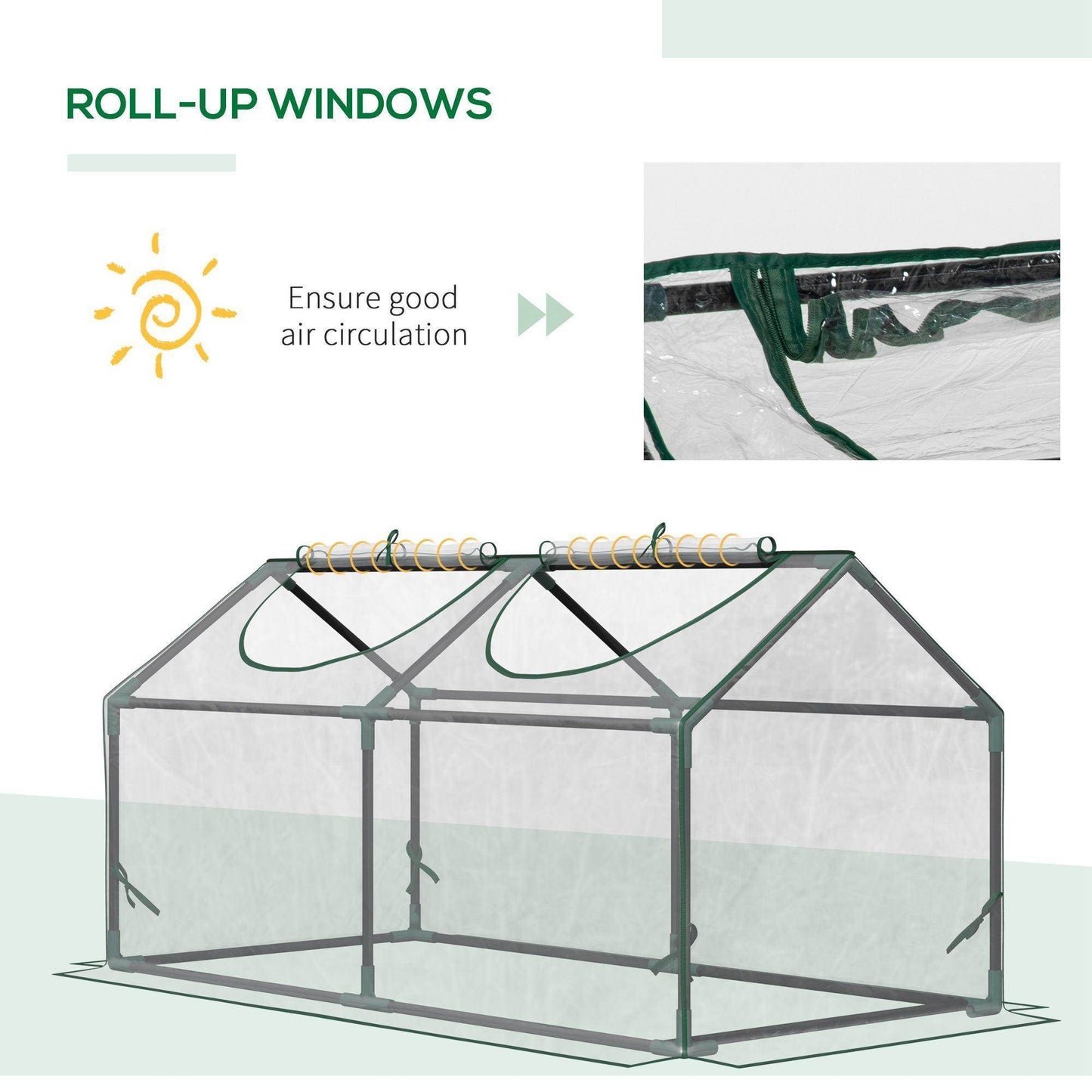 Outsunny Portable Greenhouse for Garden - ALL4U RETAILER LTD