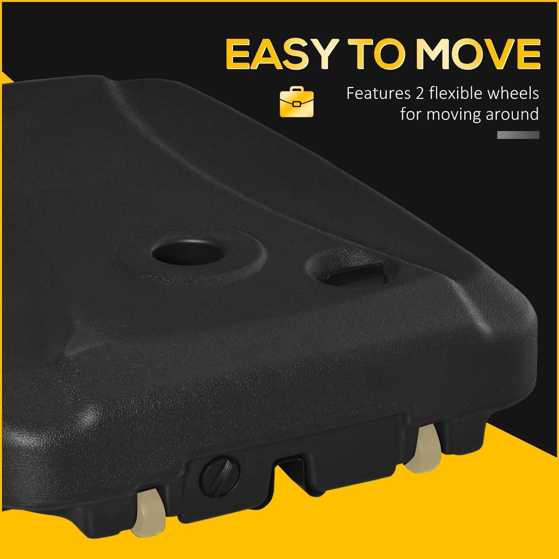 Outsunny Portable Umbrella Stand Weights - ALL4U RETAILER LTD