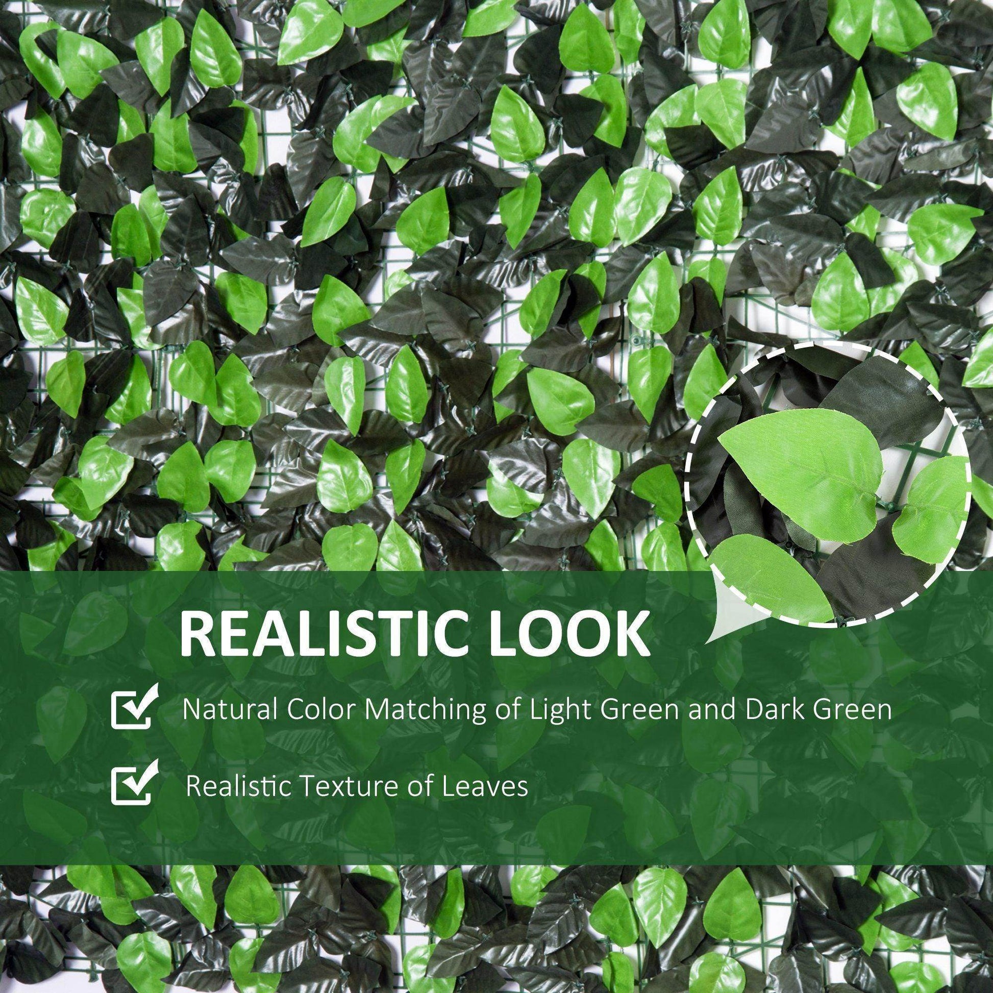 Outsunny Privacy Fence Panel for Garden - 3M x 1M - ALL4U RETAILER LTD