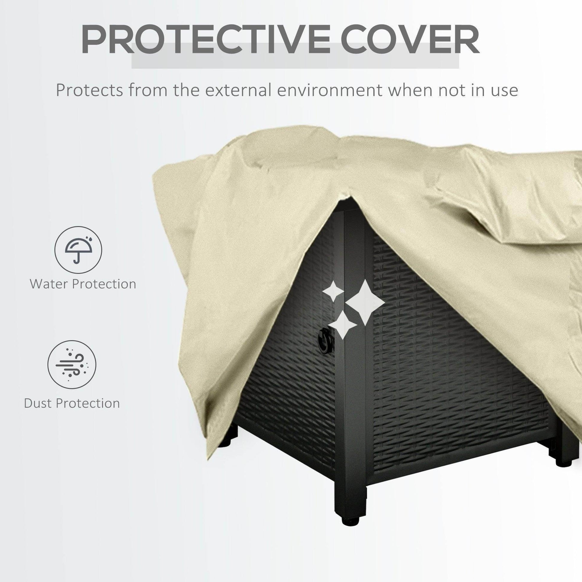 Outsunny Propane Fire Pit Table - Smokeless Patio Heater - ALL4U RETAILER LTD