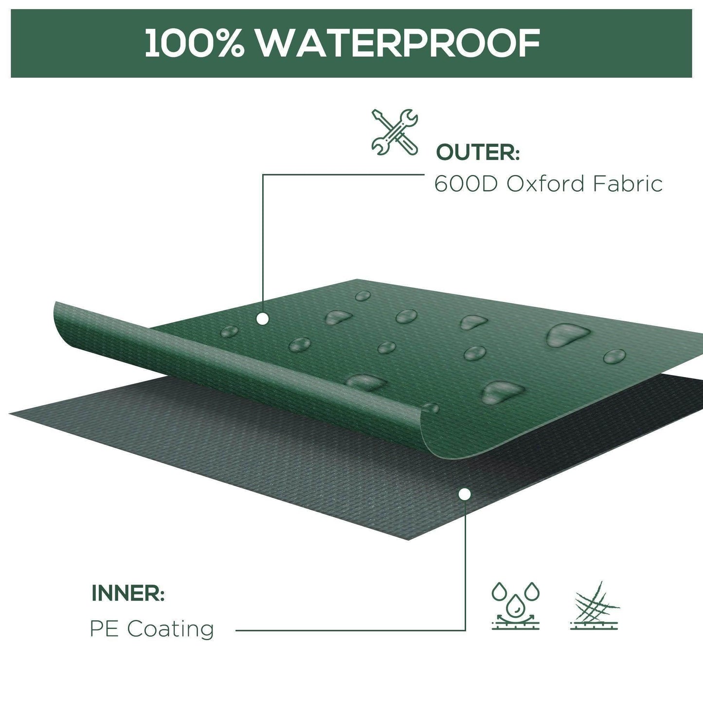 100% waterproof furniture cover with 600D Oxford fabric and PE coating, ALL4U RETAILER LTD