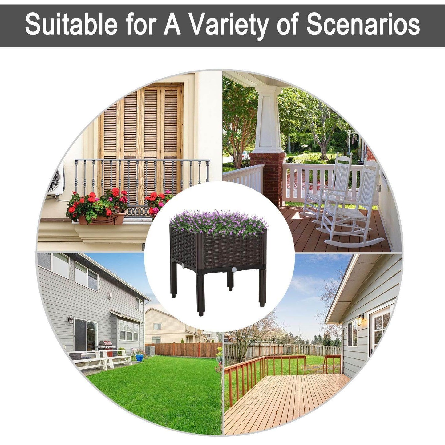 Outsunny Raised Garden Bed - Easy Planting for Vegetables - ALL4U RETAILER LTD