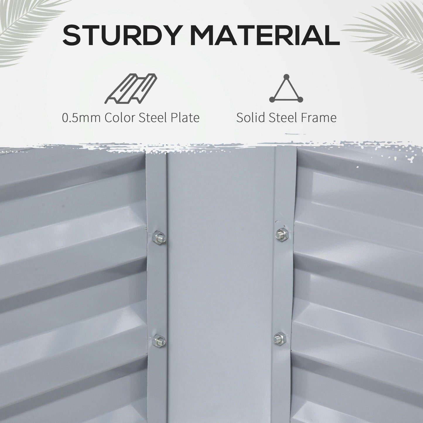 Outsunny Raised Garden Bed with Greenhouse - ALL4U RETAILER LTD