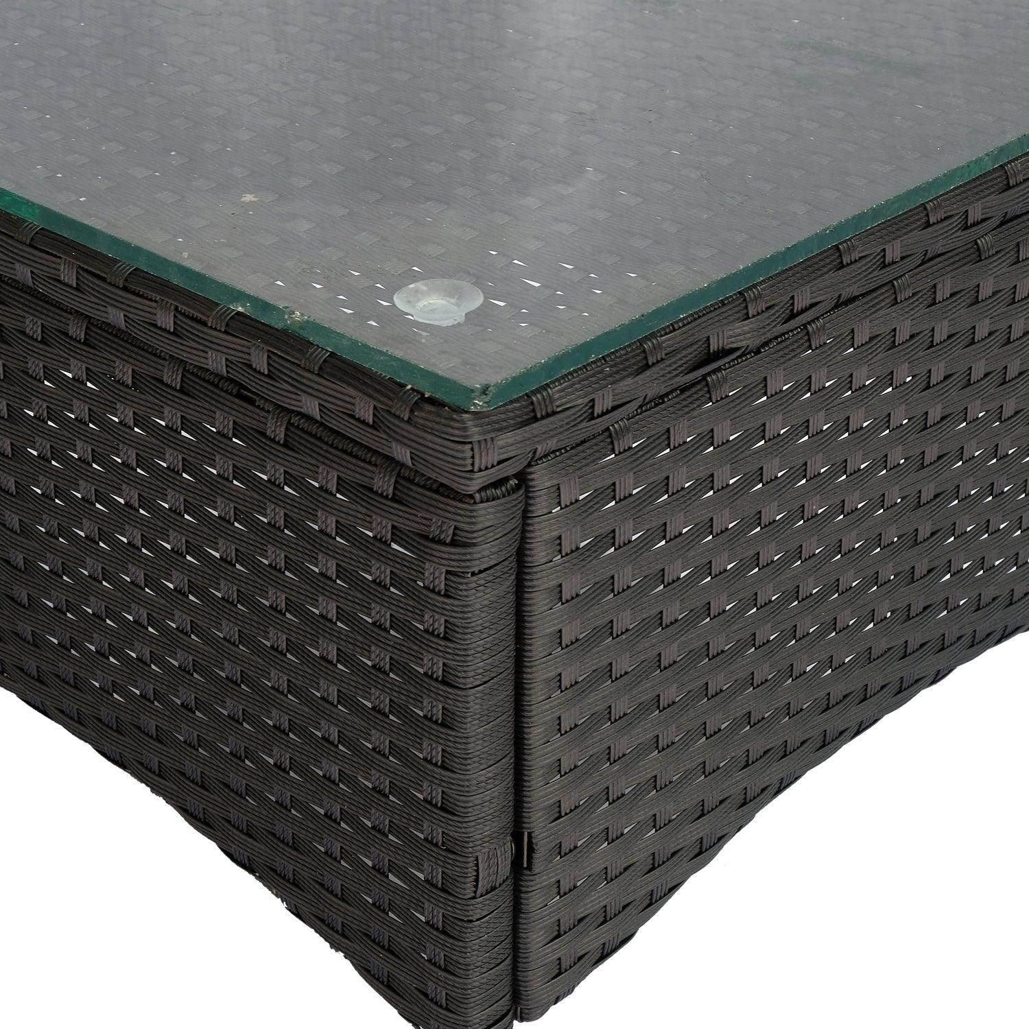 Outsunny Rattan 2-Seater Patio Set - ALL4U RETAILER LTD