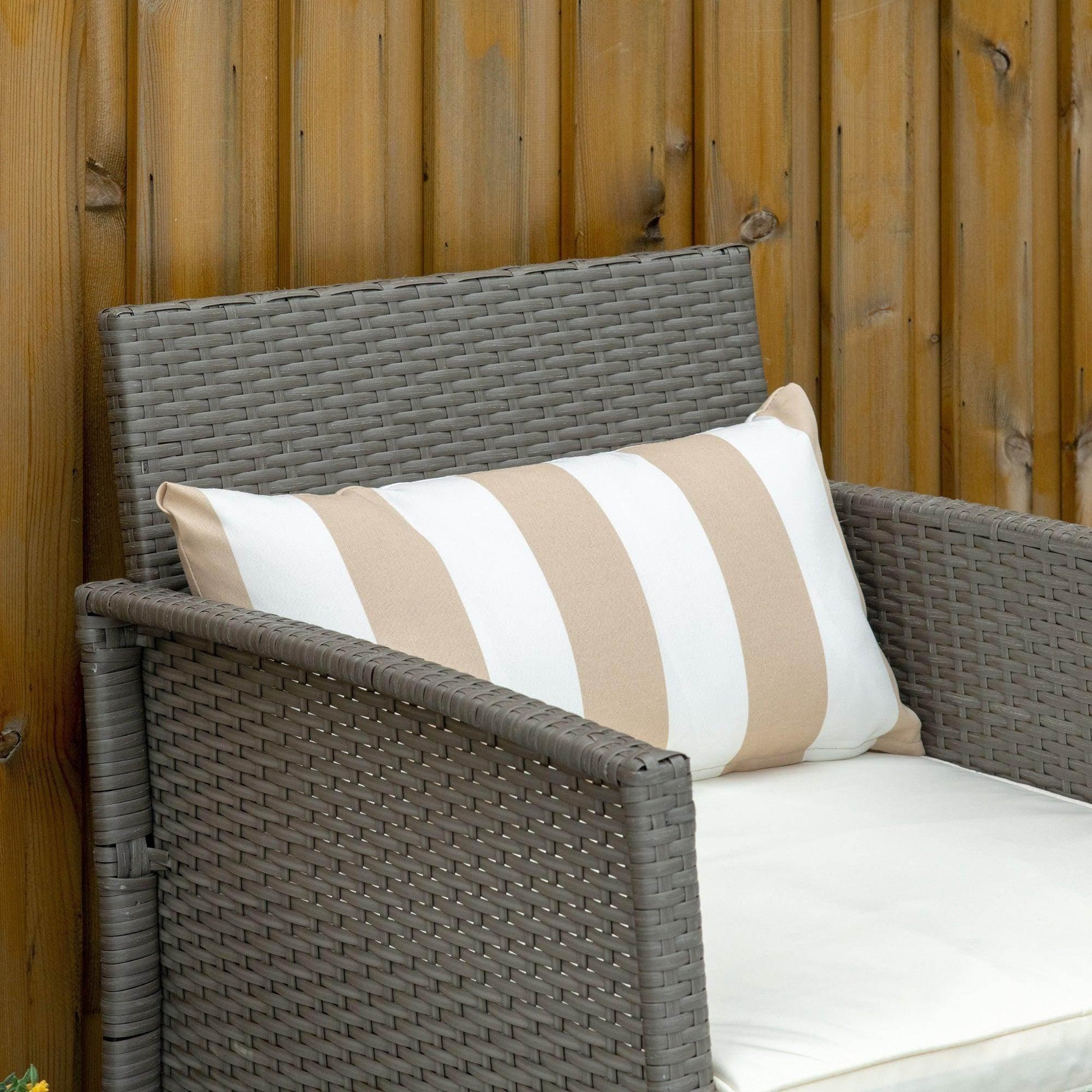 Outsunny Rattan Bistro Set for Stylish Outdoor Dining - ALL4U RETAILER LTD