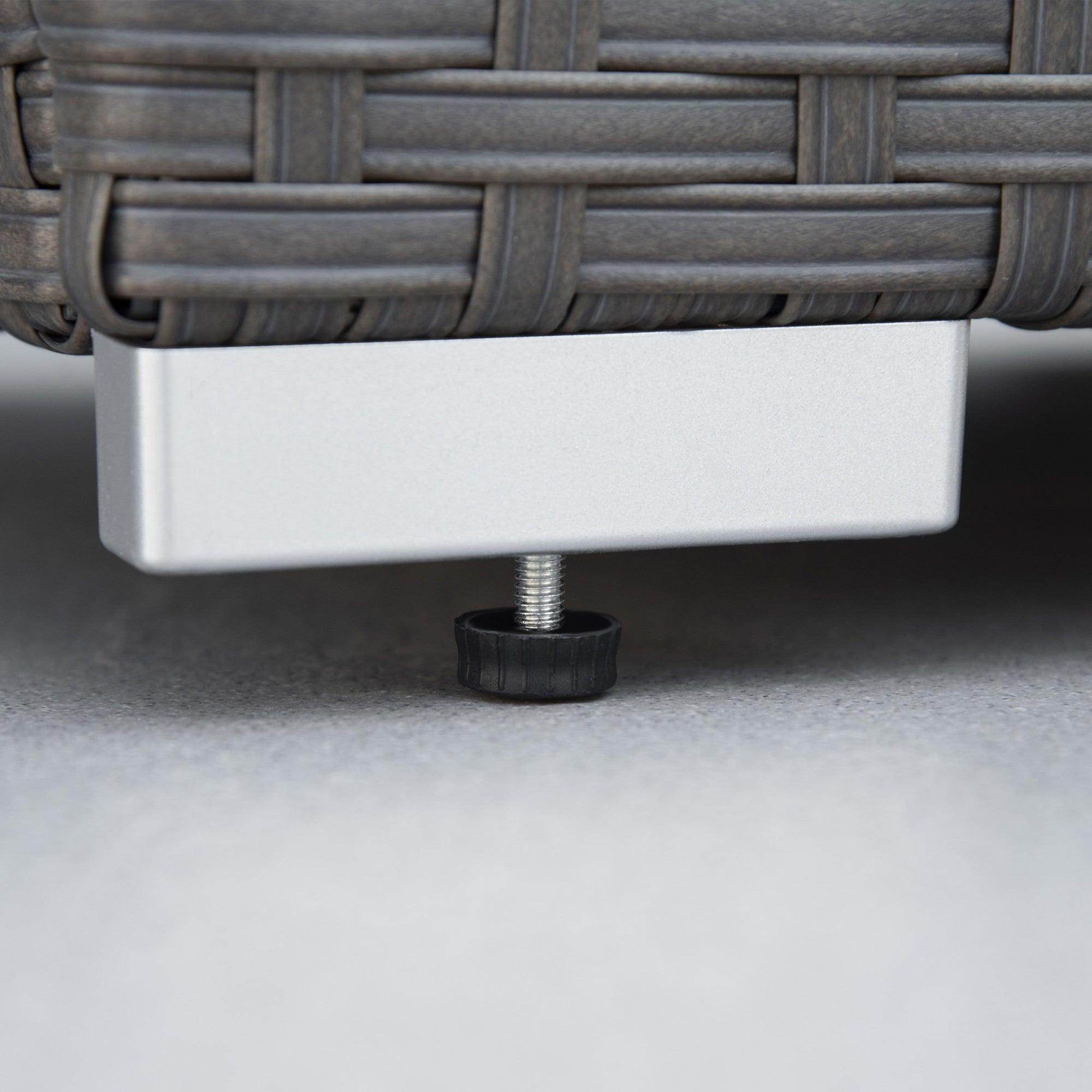 Outsunny Rattan Corner Dining Set - Outdoor Wicker Furniture - ALL4U RETAILER LTD