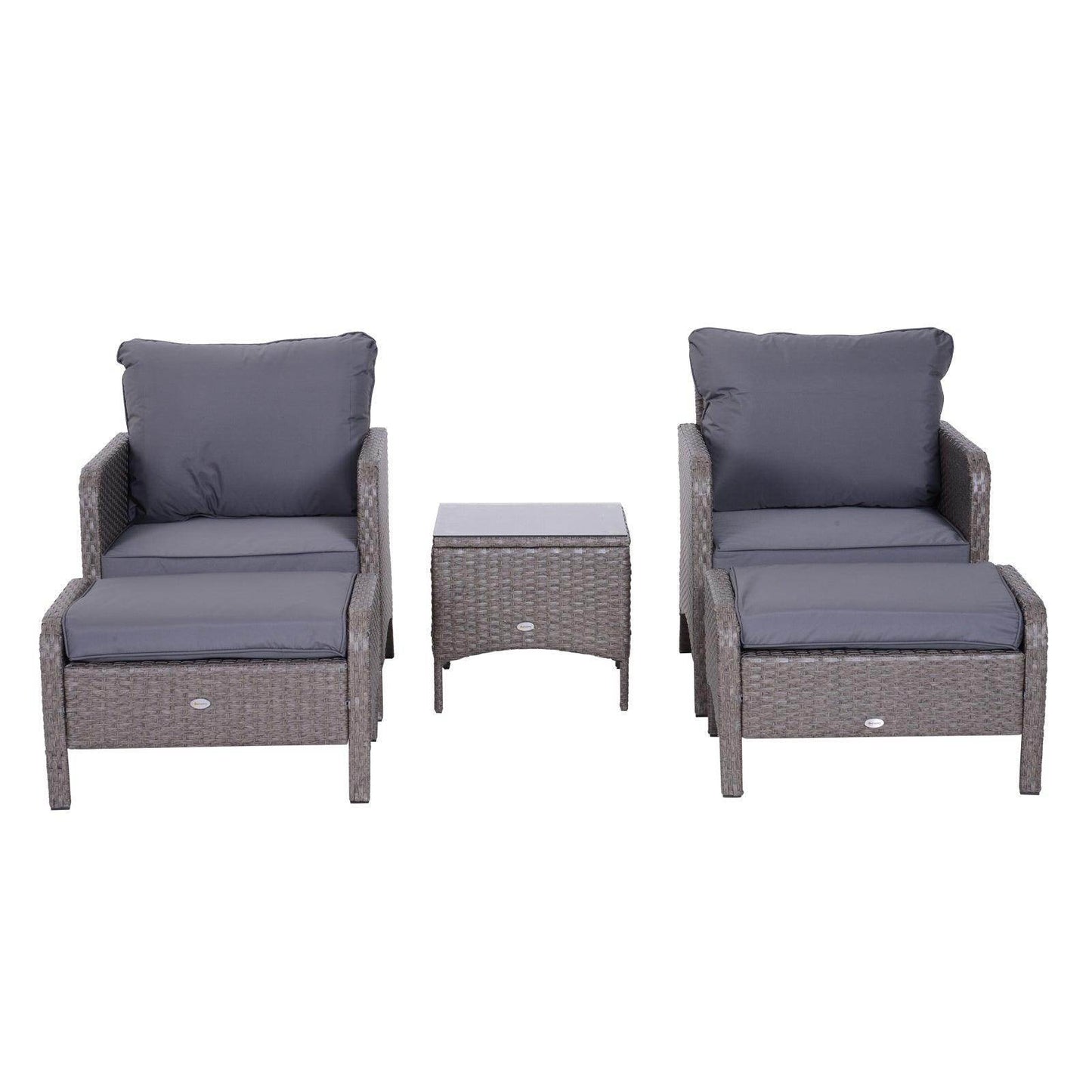 Outsunny Rattan Garden Furniture Set - ALL4U RETAILER LTD