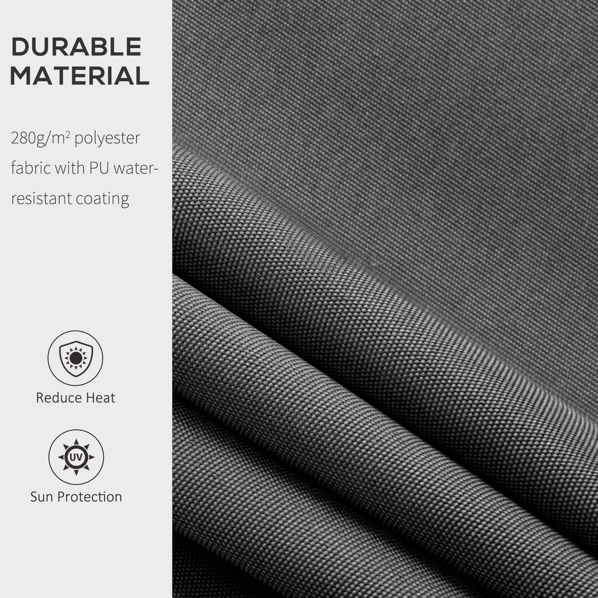 Outsunny Retractable Awning Canopy for Outdoor Sun Shade - ALL4U RETAILER LTD